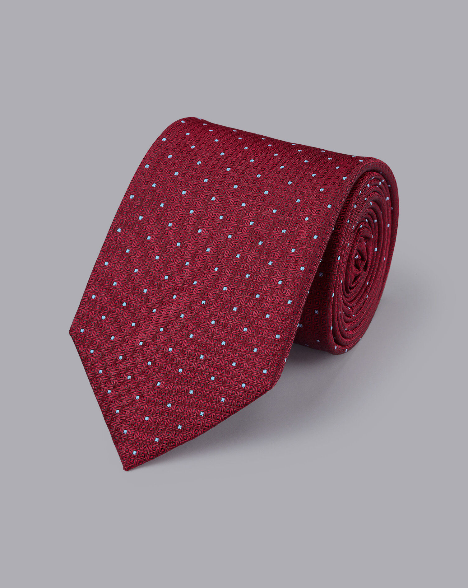 Charles Tyrwhitt Stain Resistant Polka Dot Silk Tie - Cherry Pink