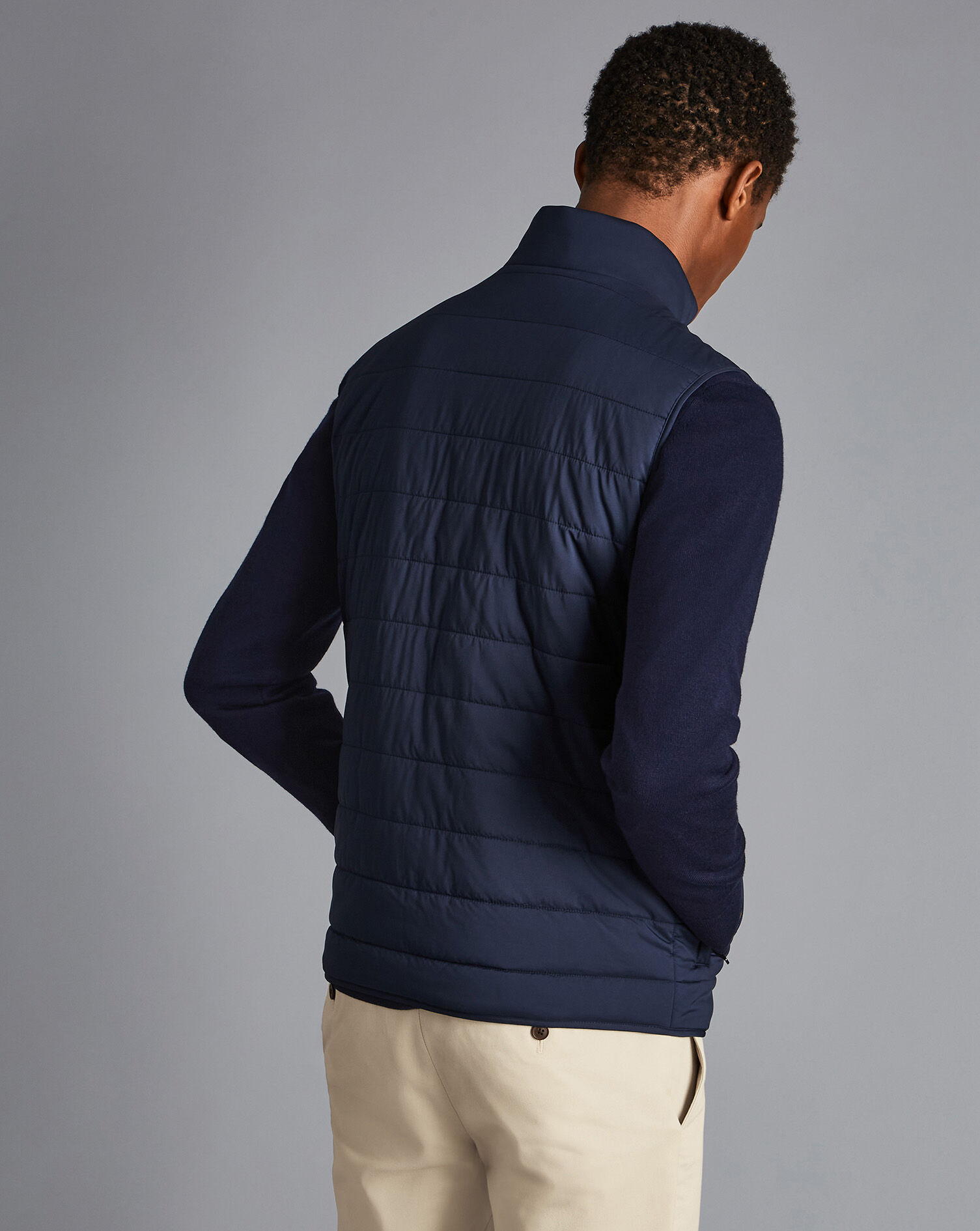 Charles Tyrwhitt Quilted Vest - Royal Blue
