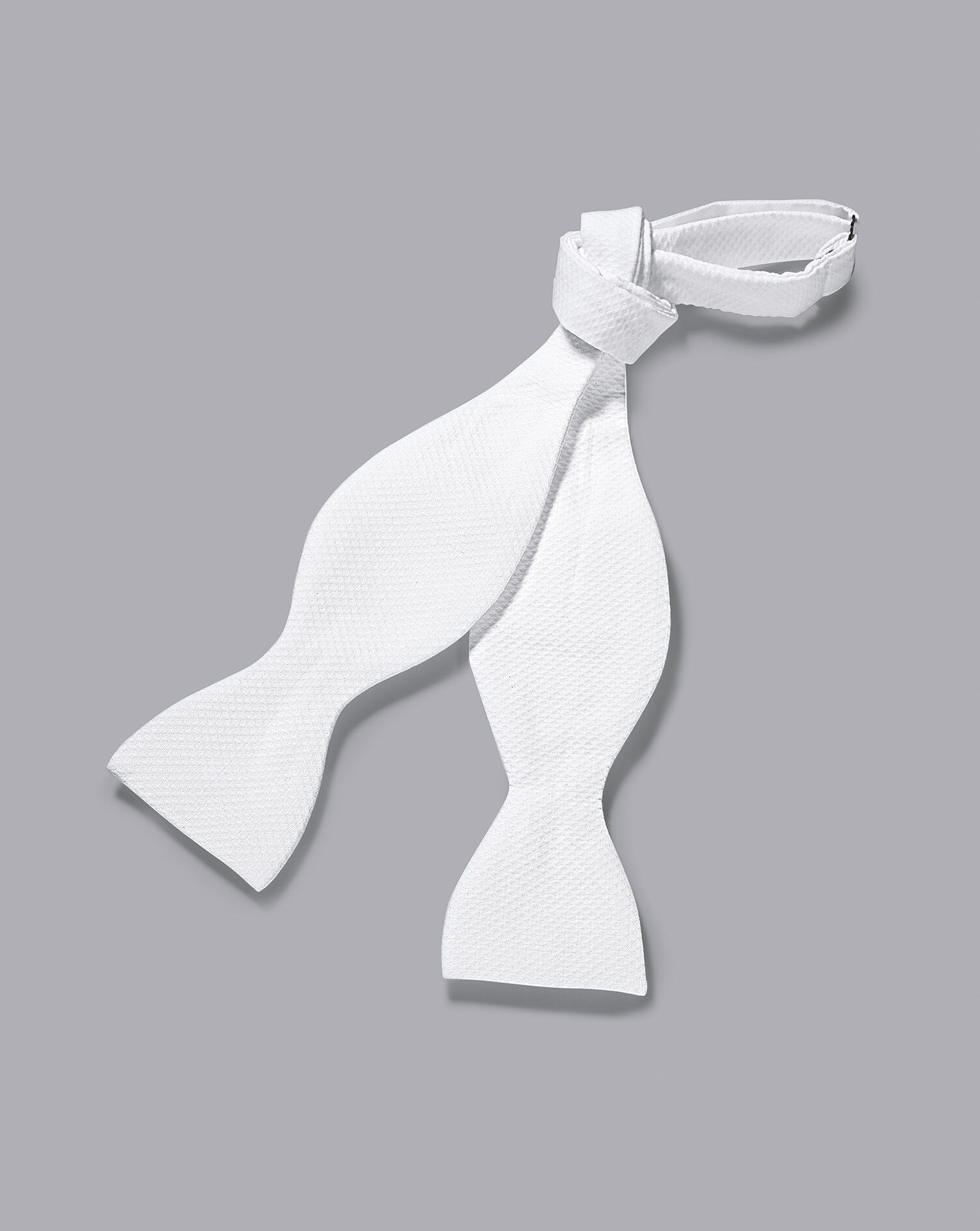Charles Tyrwhitt Cotton Marcella Self-Tie Bow Tie - White