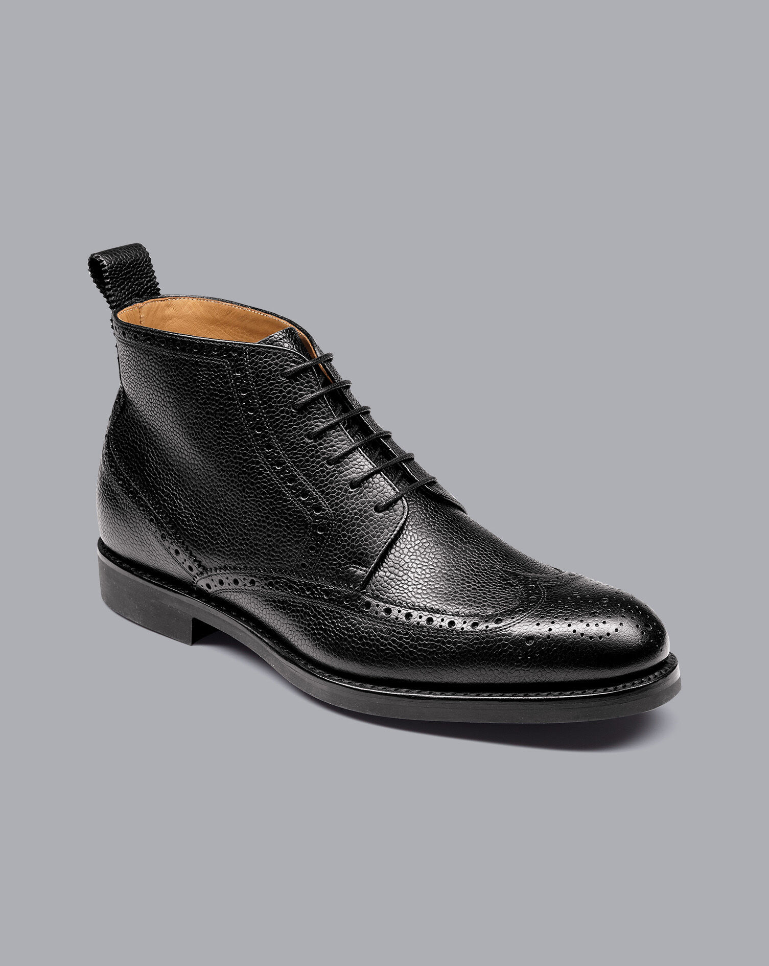 Charles Tyrwhitt Goodyear Welted Brogue Boot - Black
