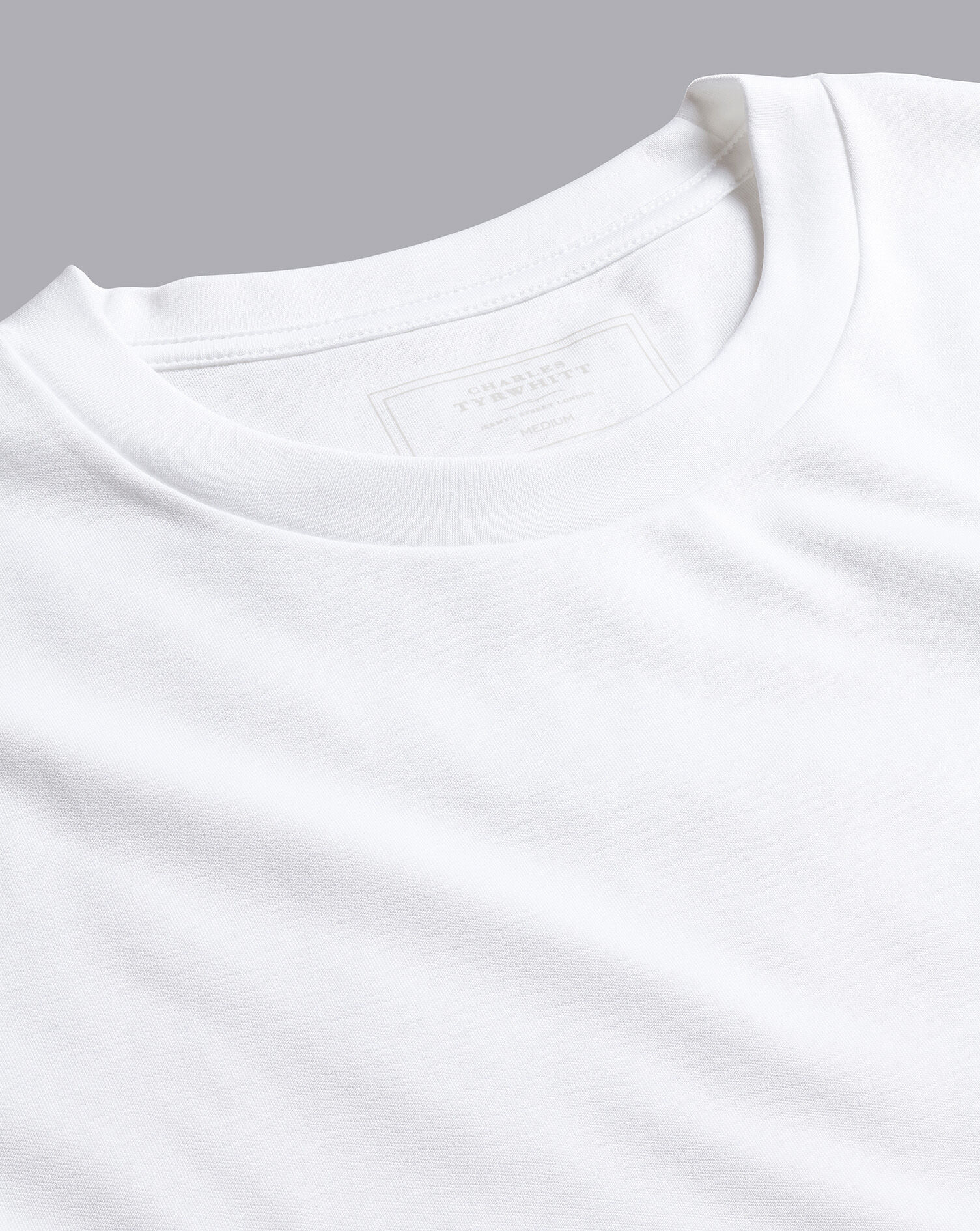 Charles Tyrwhitt Cotton Long Sleeve Tyrwhitt T-Shirt - White