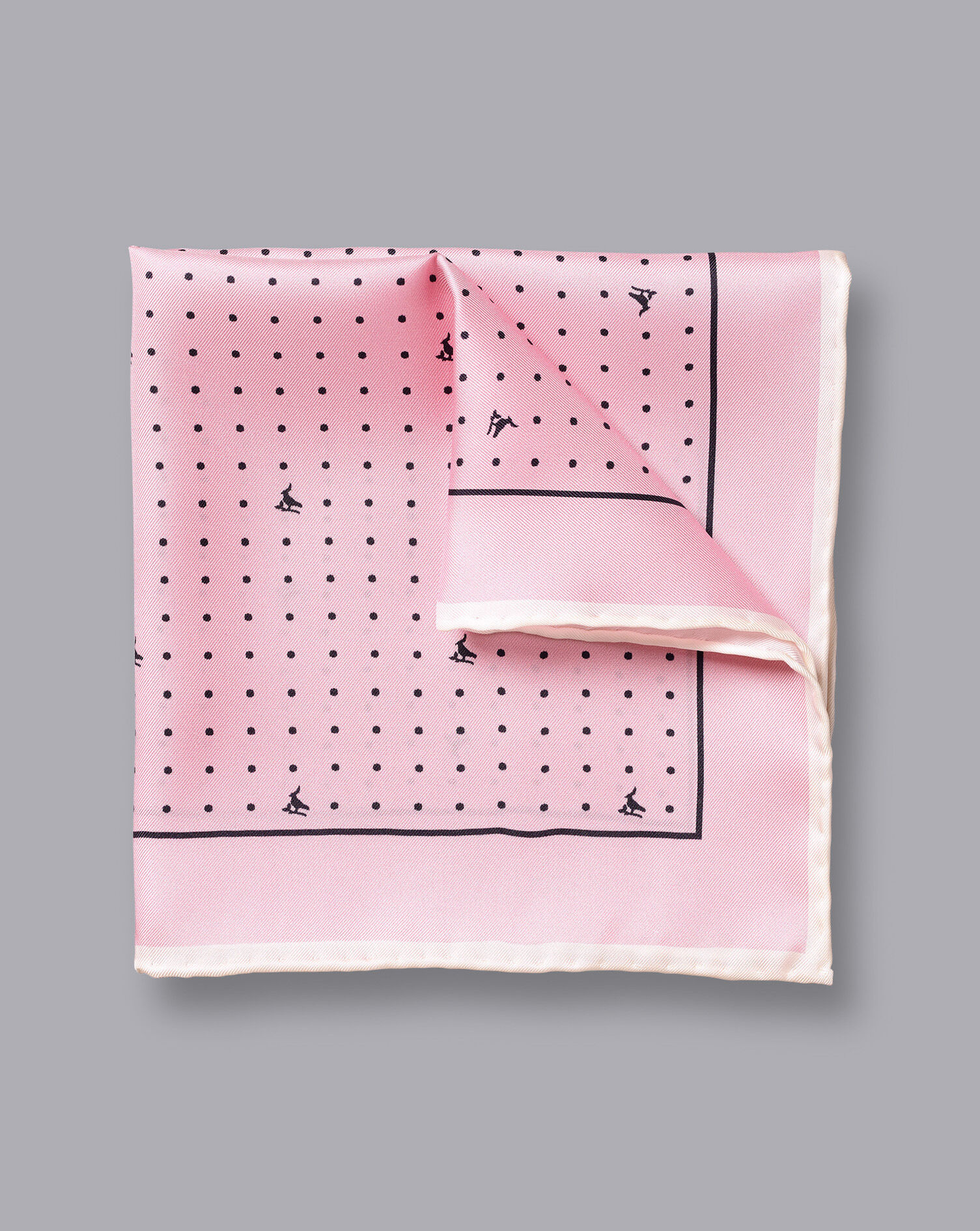 Charles Tyrwhitt Spot Print Pocket Square - Pink
