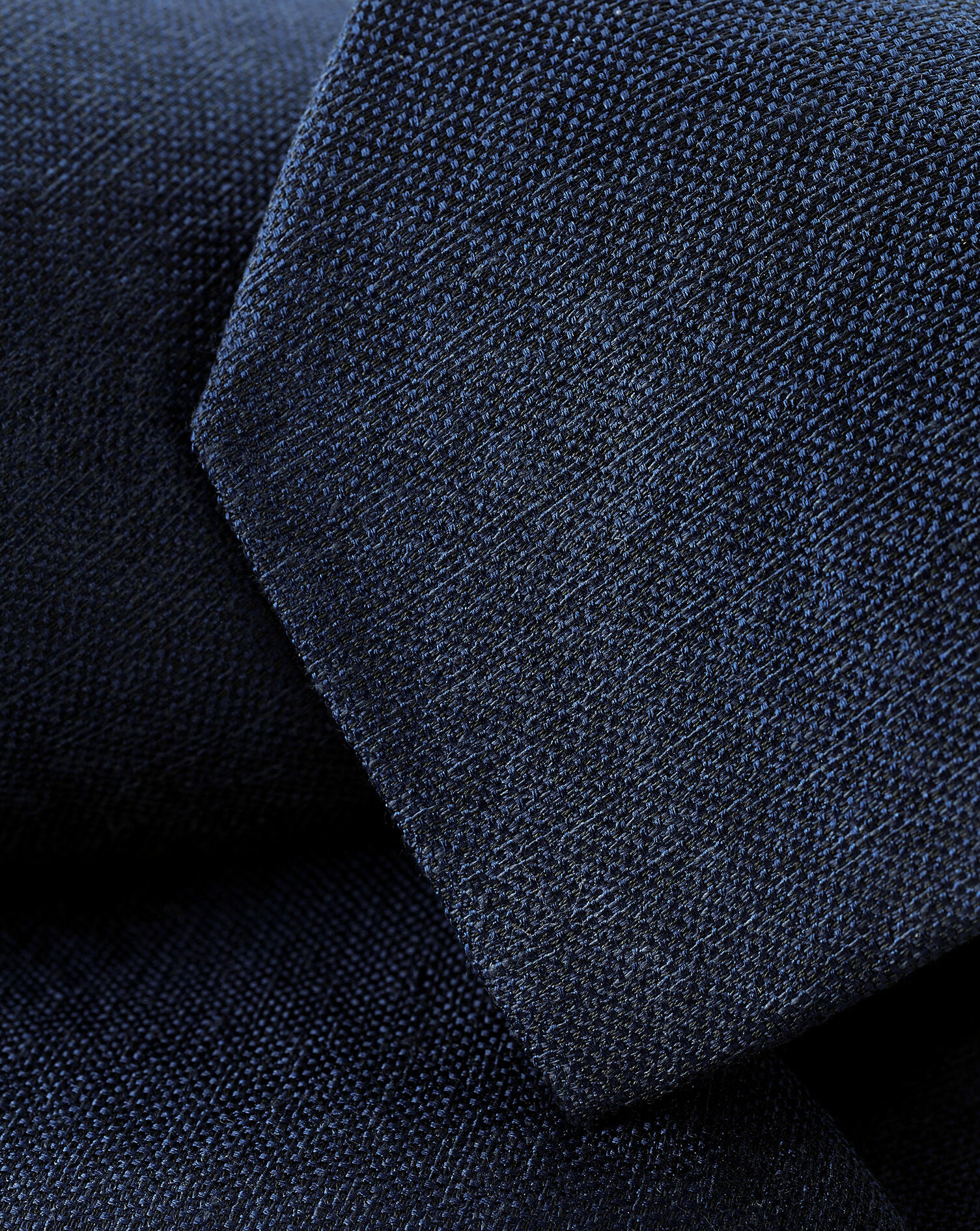 Charles Tyrwhitt Silk Linen Tie - Petrol Blue