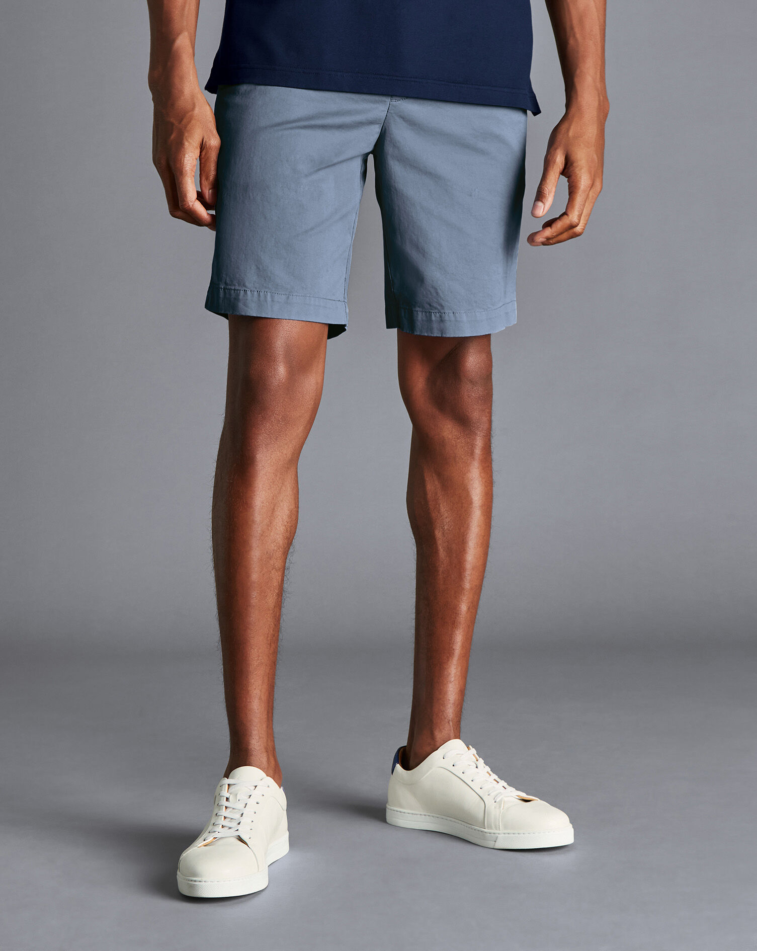 Charles Tyrwhitt Cotton Shorts - Sky Blue