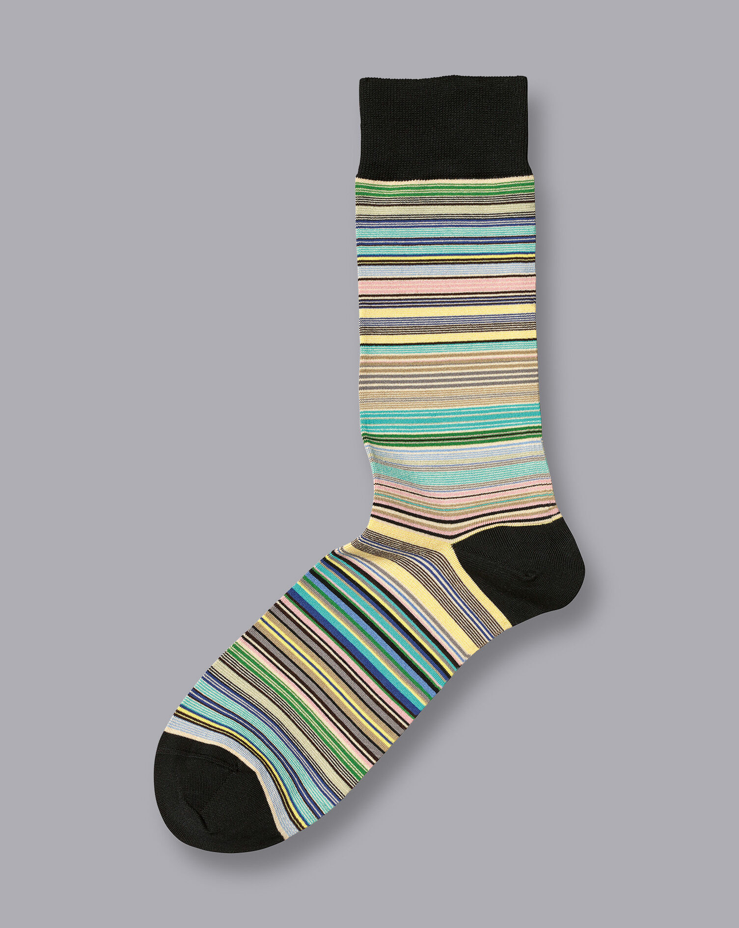 Charles Tyrwhitt Multi Stripe Socks - Light Pink