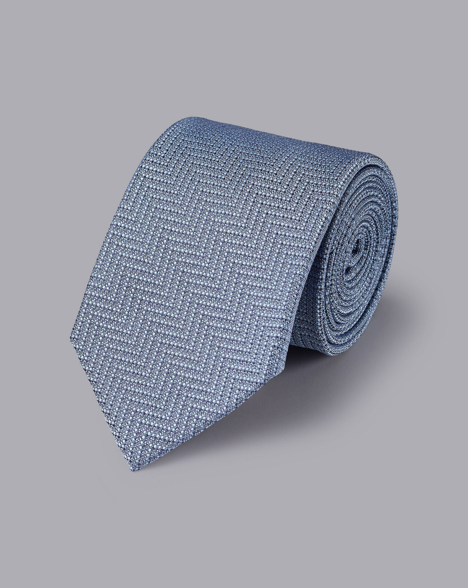 Charles Tyrwhitt Stain Resistant Silk Tie - Indigo Blue