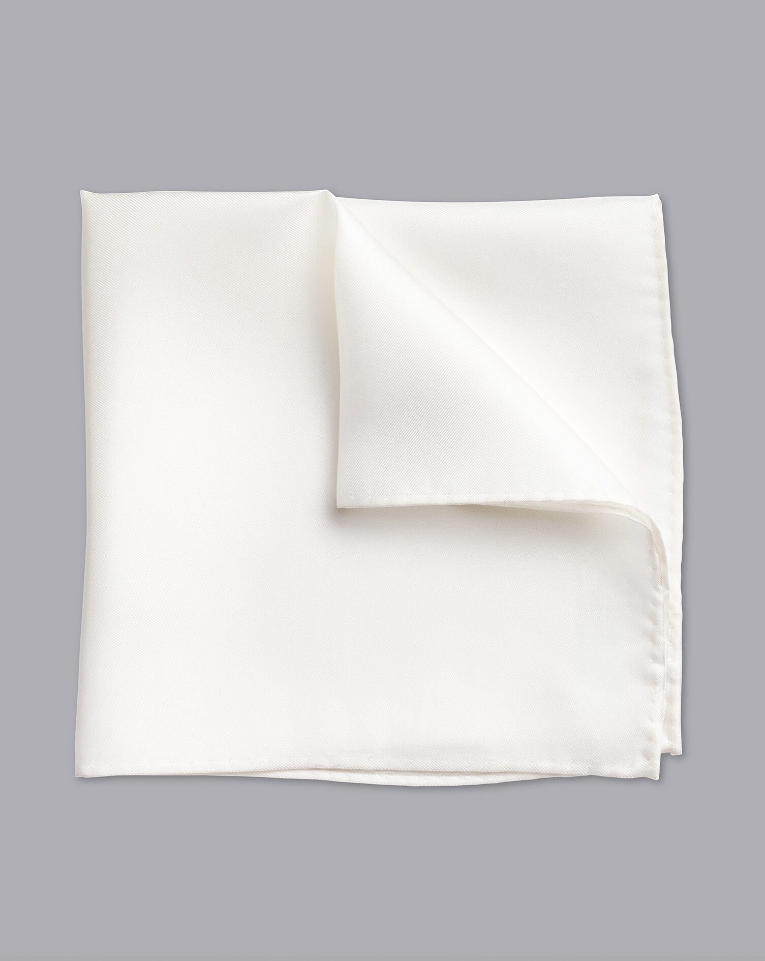 Charles Tyrwhitt Evening Silk Pocket Square - White