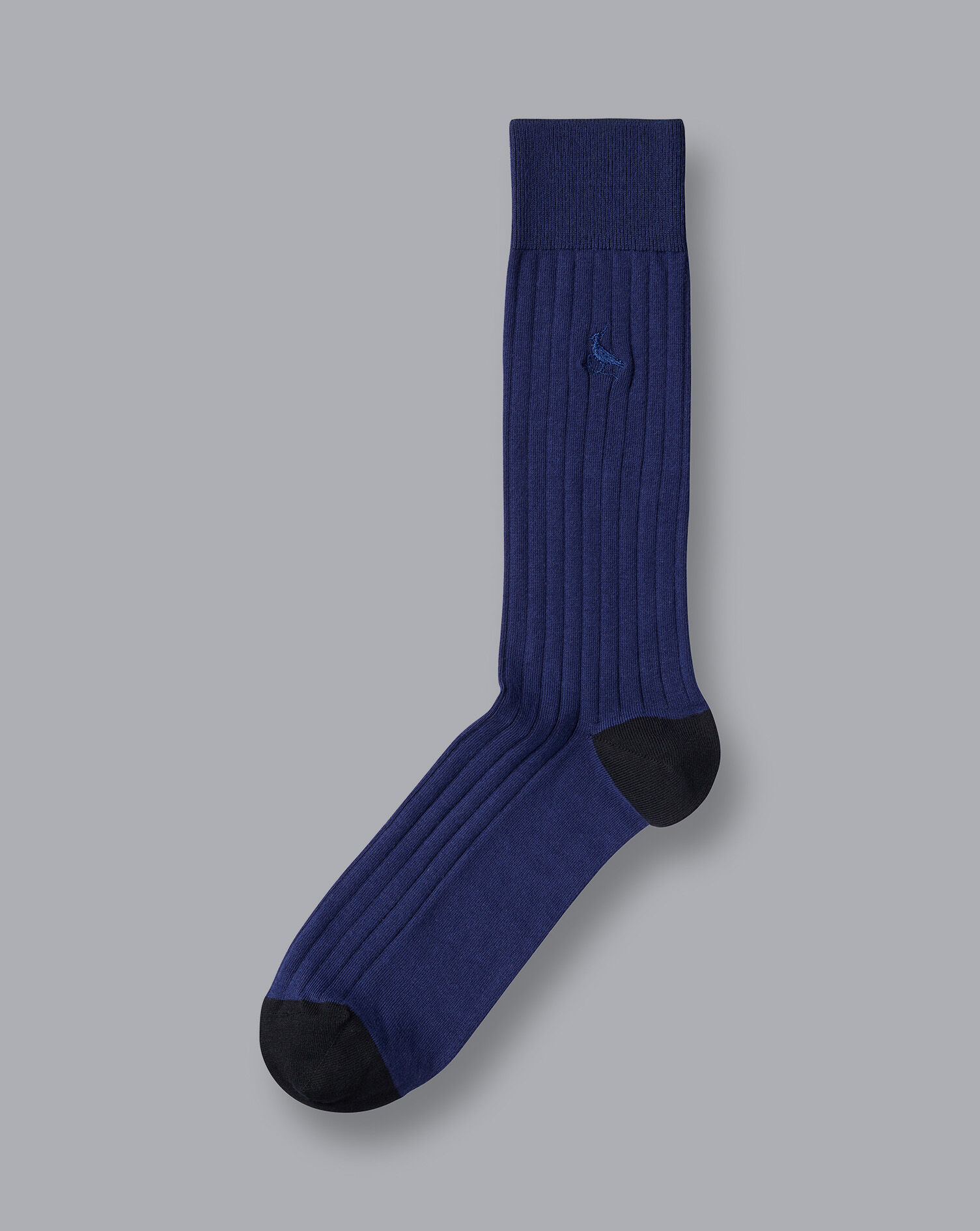 Charles Tyrwhitt Cotton Rib Socks - French Blue