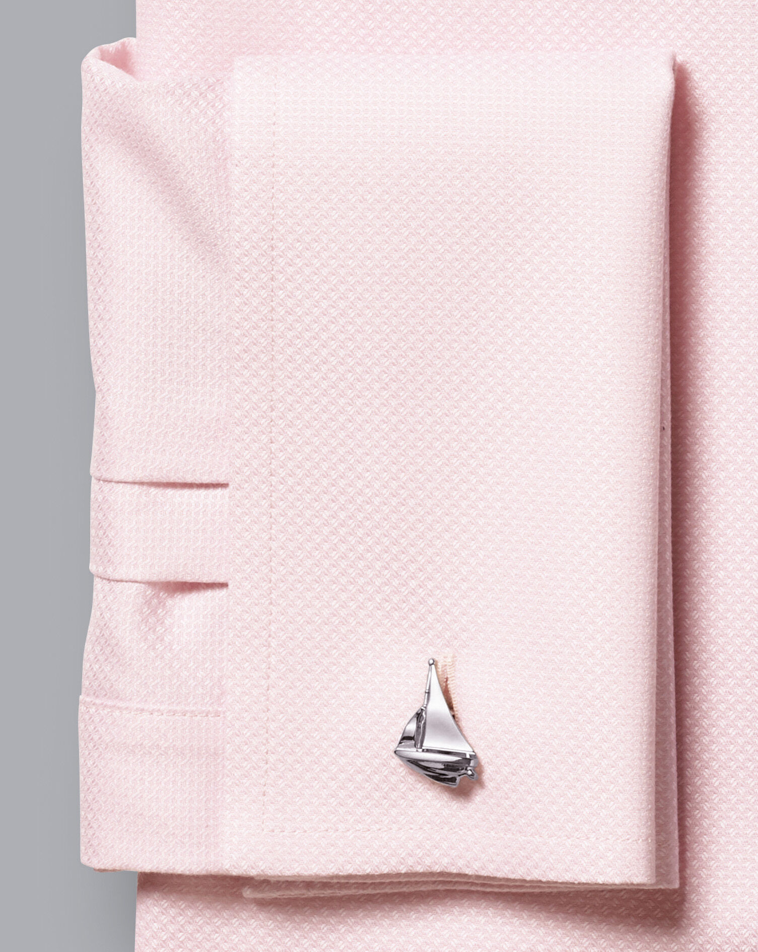 Charles Tyrwhitt Boat Cufflinks - Silver Grey