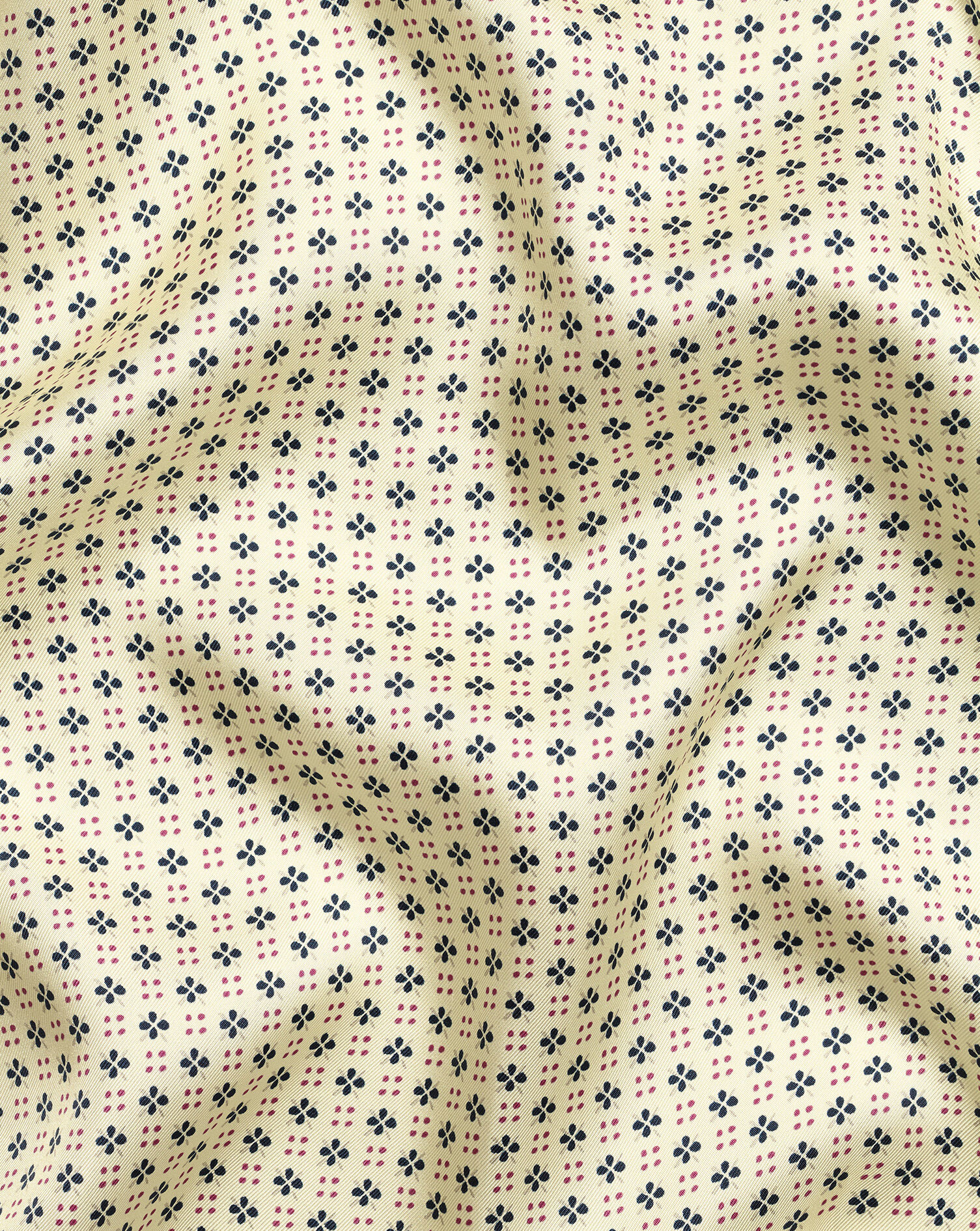 Charles Tyrwhitt Mini Floral Print Pocket Square - Butter Yellow