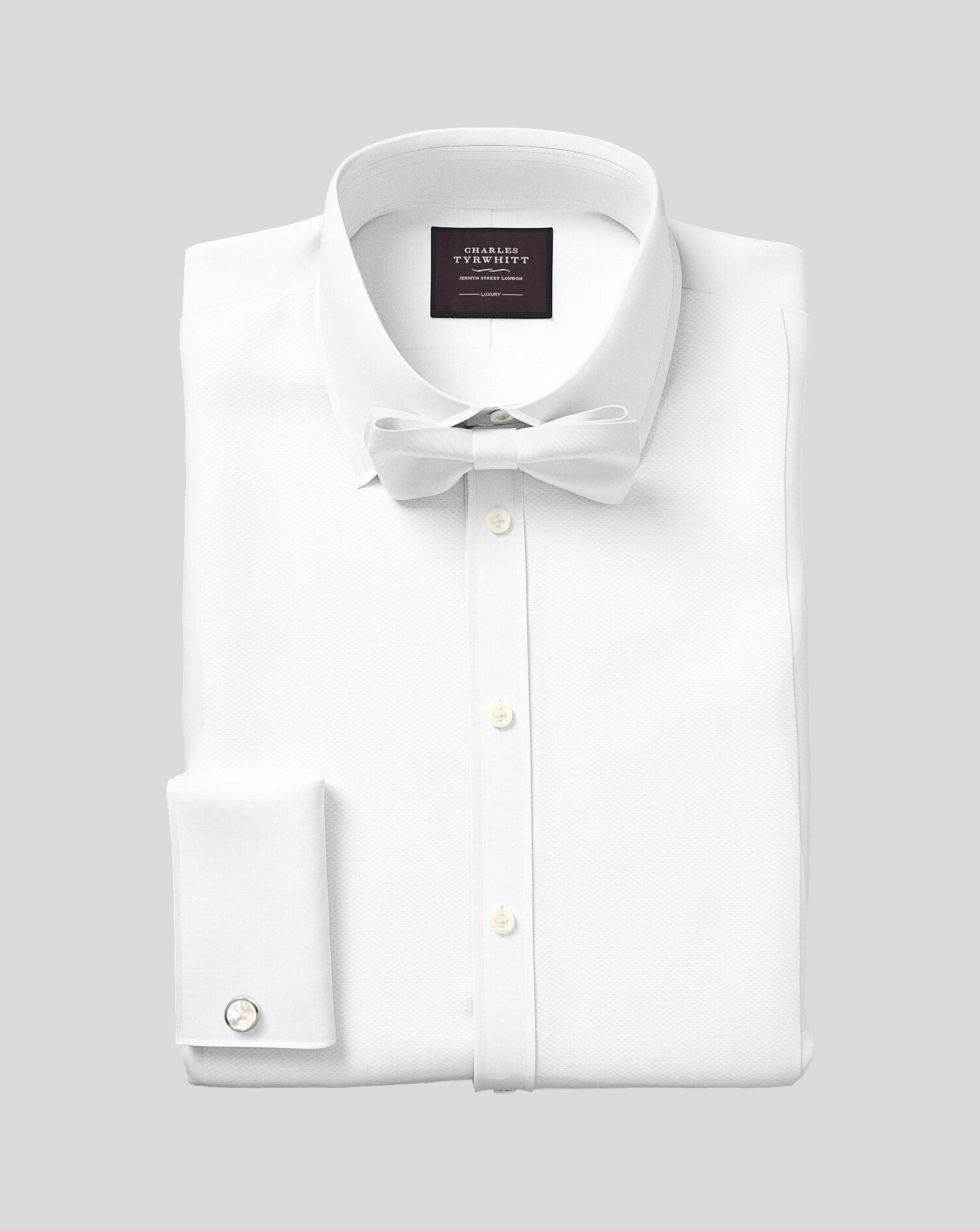 Charles Tyrwhitt Cotton Marcella Self-Tie Bow Tie - White