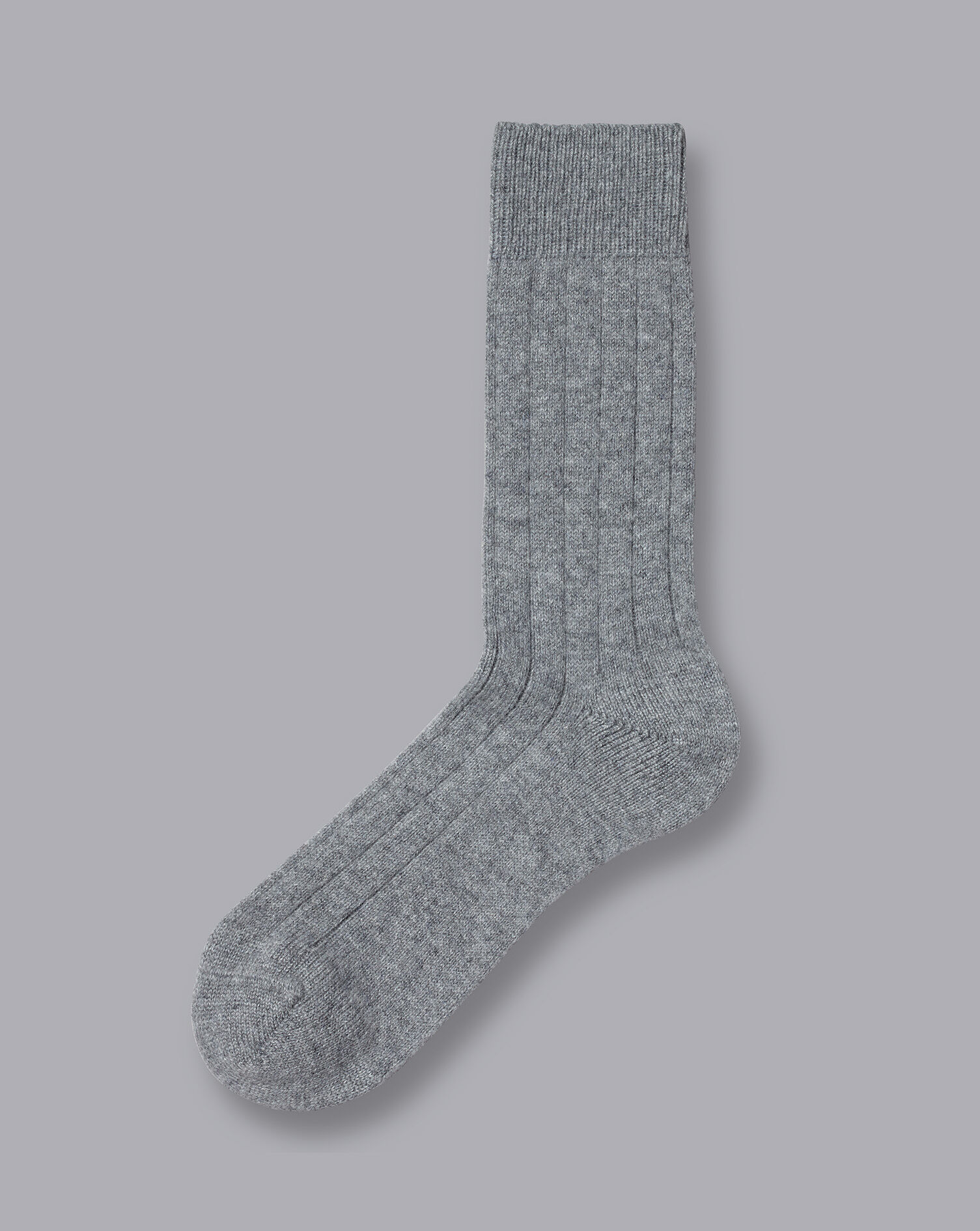 Charles Tyrwhitt Cashmere Bed Socks - Light Grey