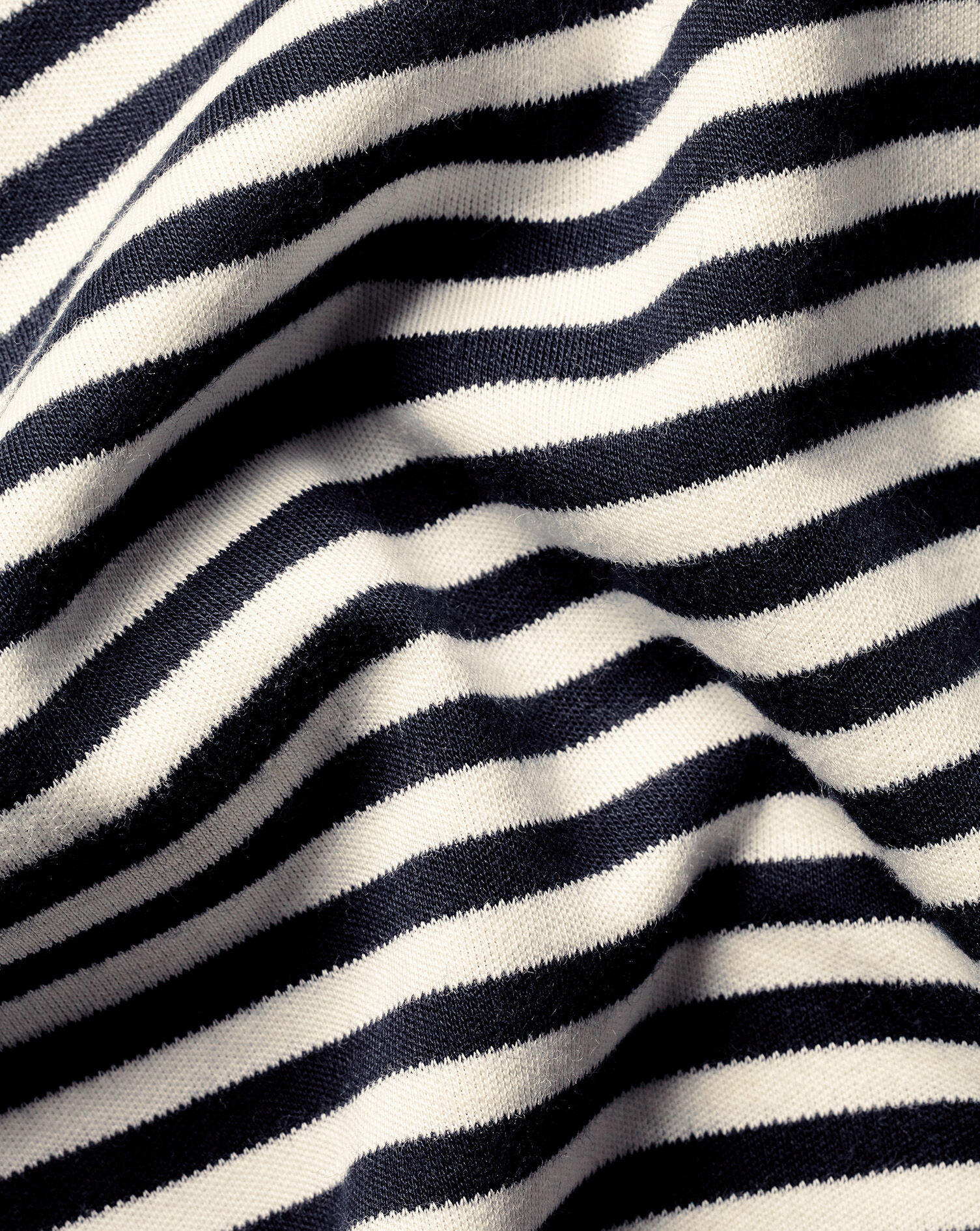 Charles Tyrwhitt Smart Jersey Stripe Tyrwhitt T-Shirt - Navy & Ecru
