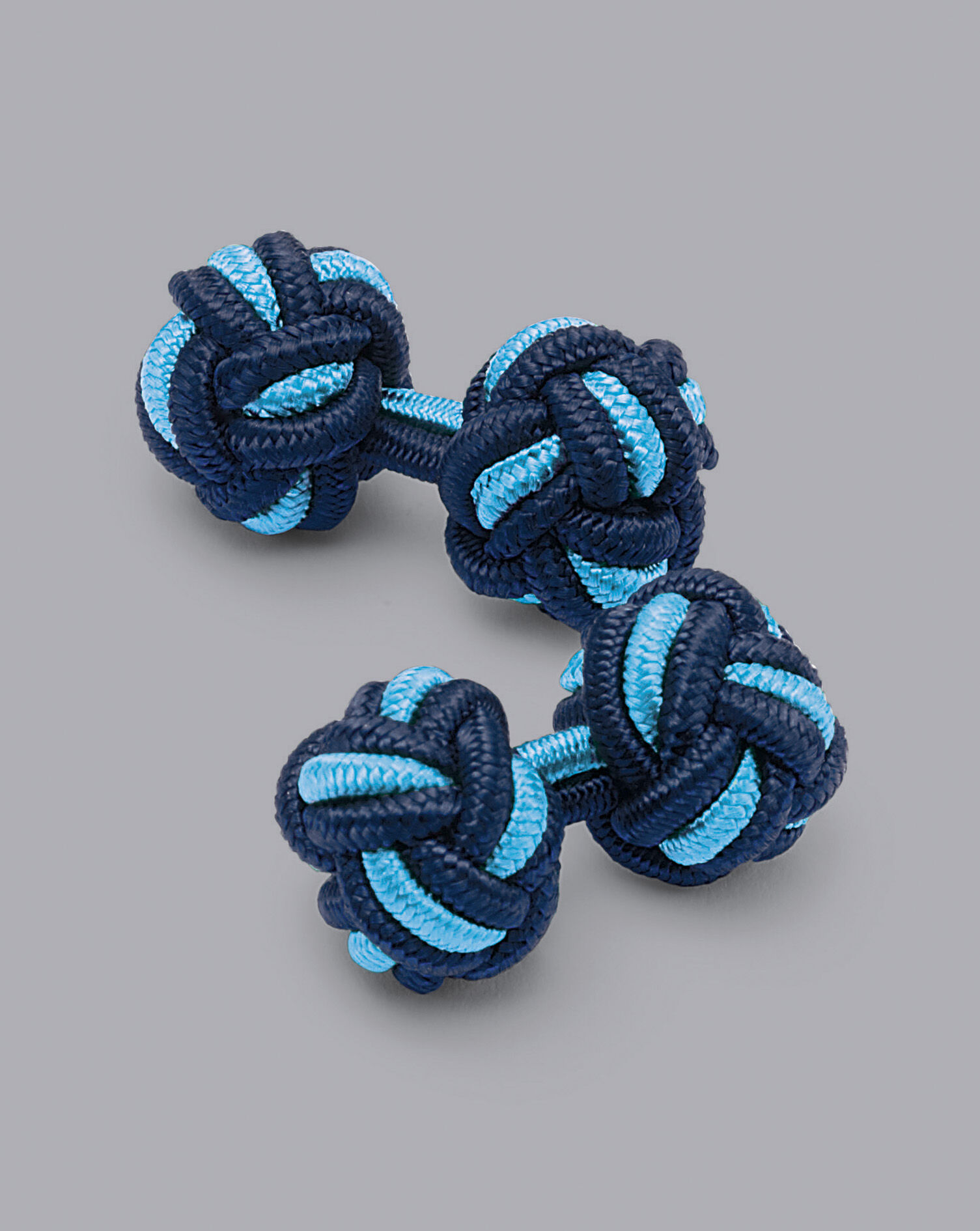 Charles Tyrwhitt Knot Cufflinks - Indigo Blue & Light Blue