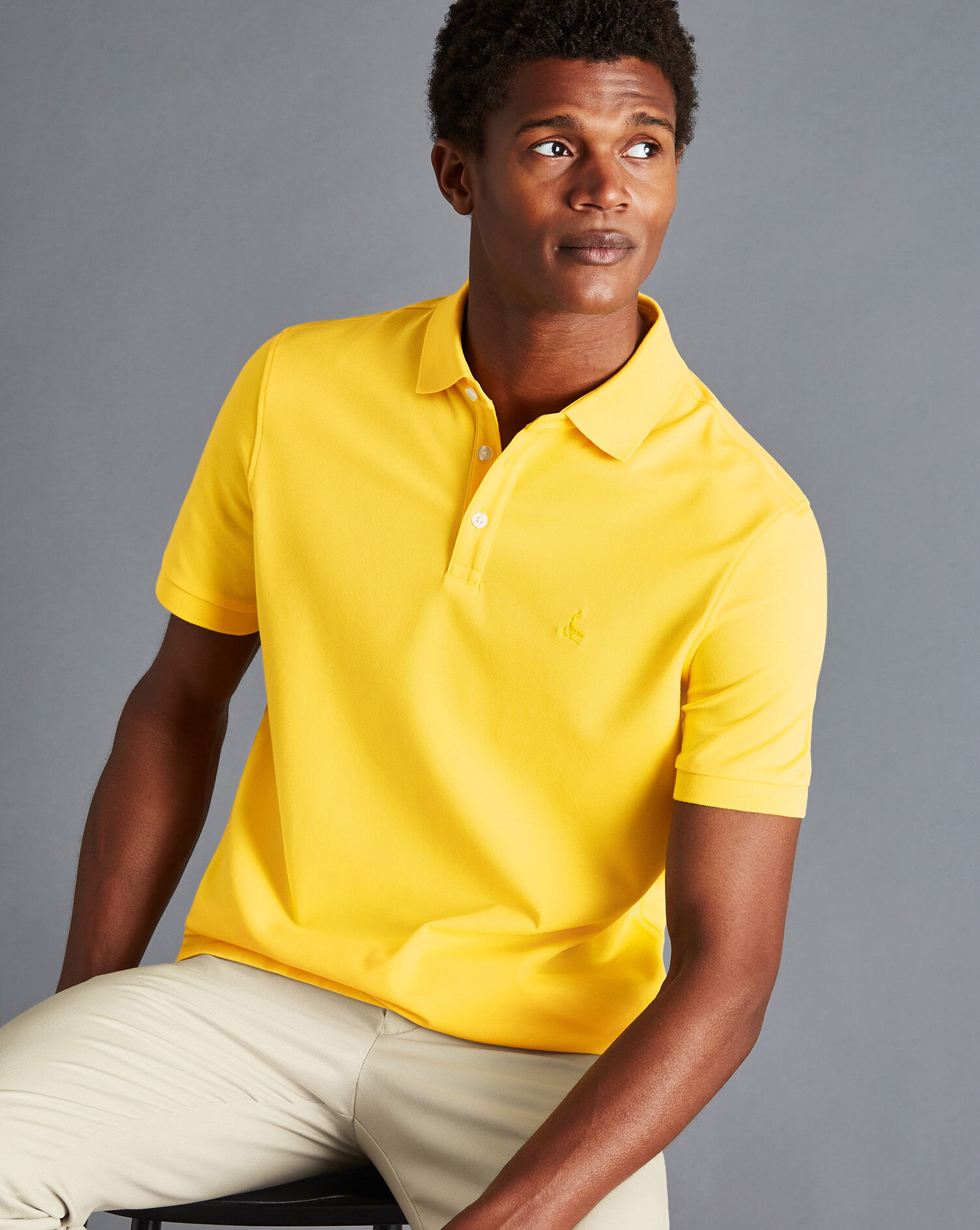 Charles Tyrwhitt Tyrwhitt Pique Polo - Lemon