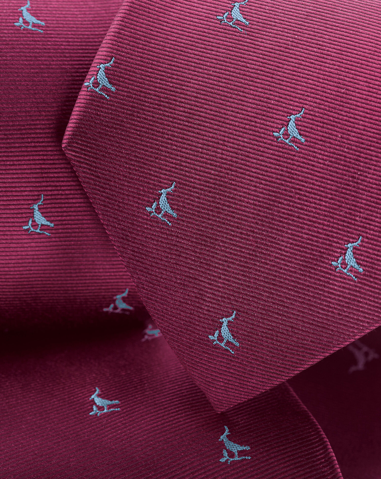Charles Tyrwhitt Stain Resistant Lapwing Silk Tie - Cherry Pink