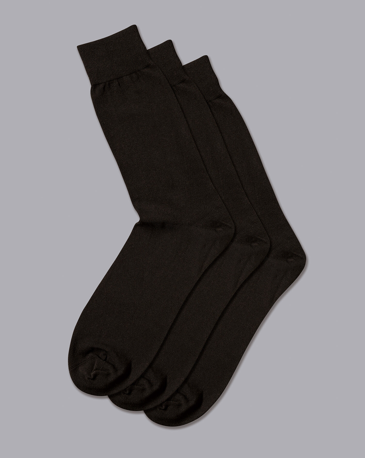 Charles Tyrwhitt Cotton Rich 3 Pack Socks - Black