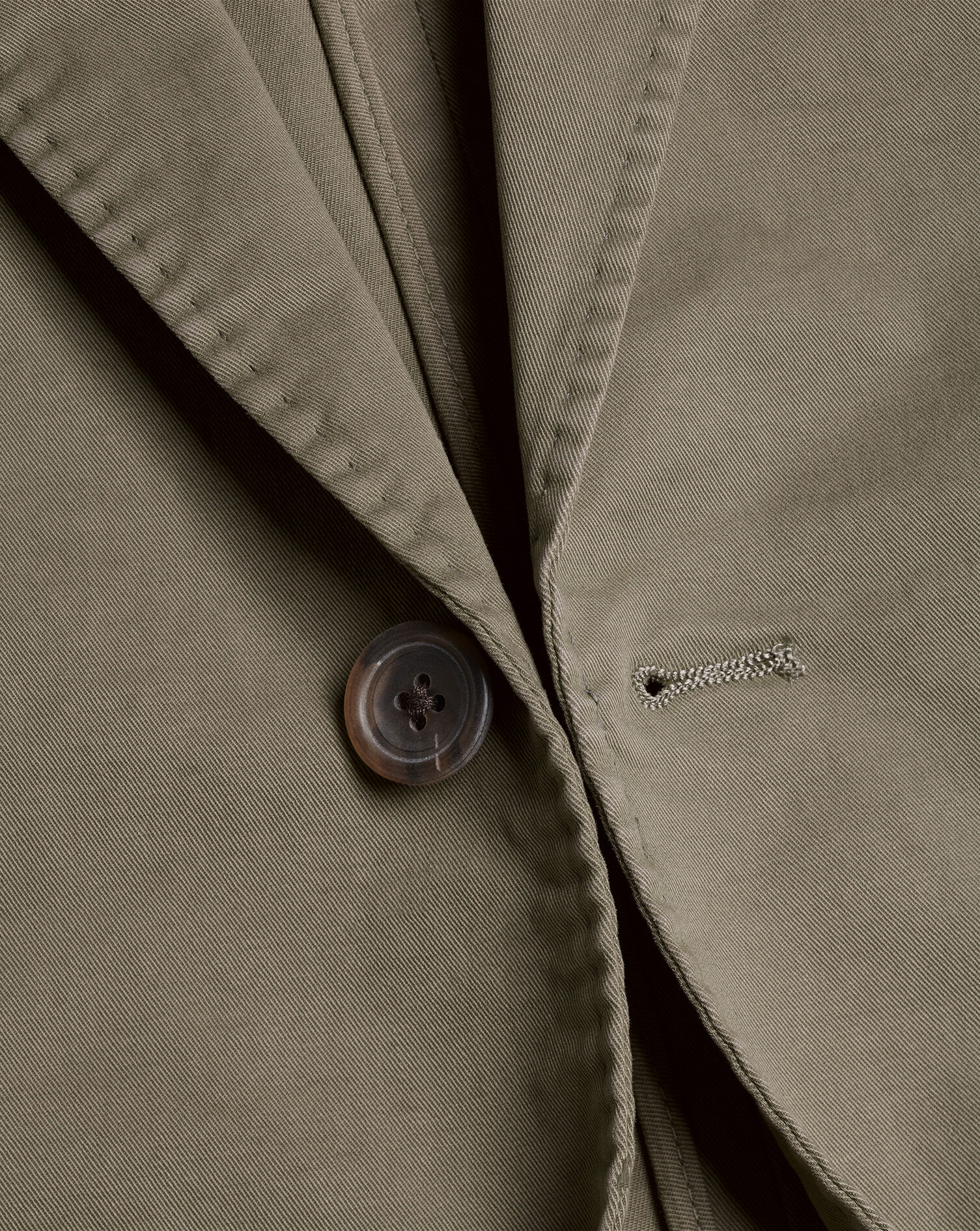 Charles Tyrwhitt Cotton Stretch Jacket - Olive Green