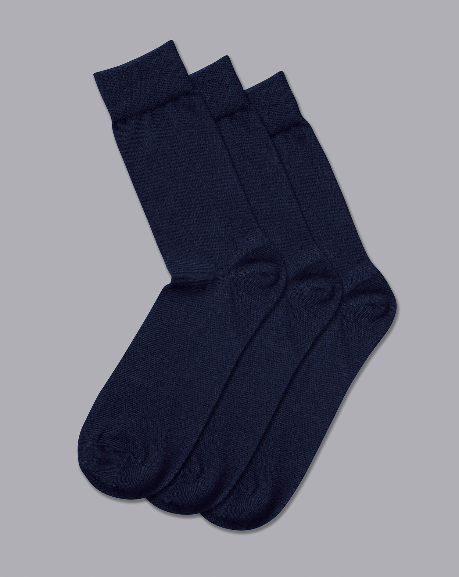 Charles Tyrwhitt Cotton Rich 3 Pack Socks - Navy