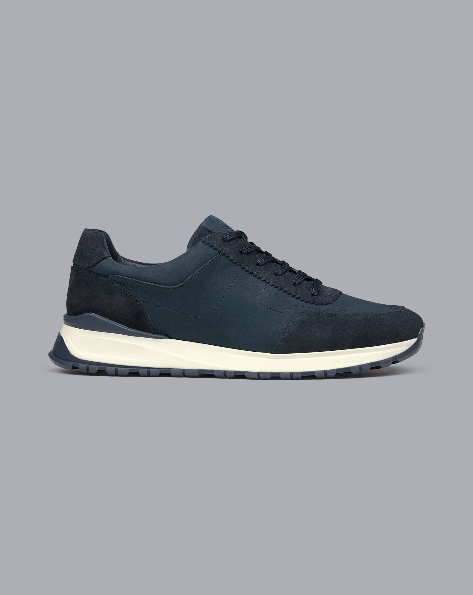 Charles Tyrwhitt Nubuck and Suede Sneakers - Steel Blue