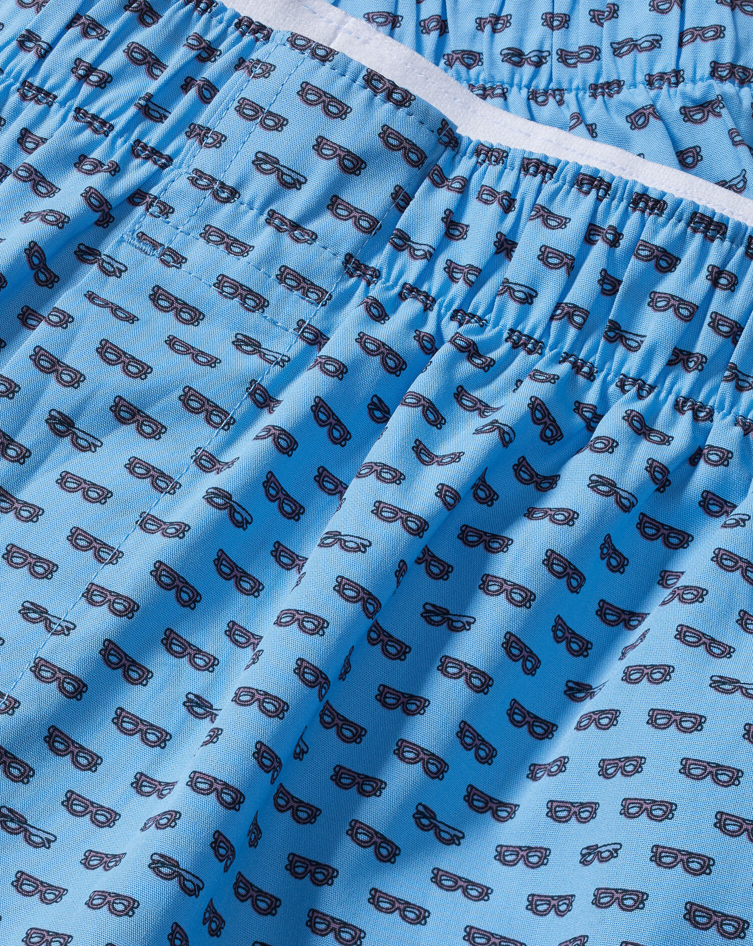 Charles Tyrwhitt Glasses Motif Woven Boxers - Cornflower Blue