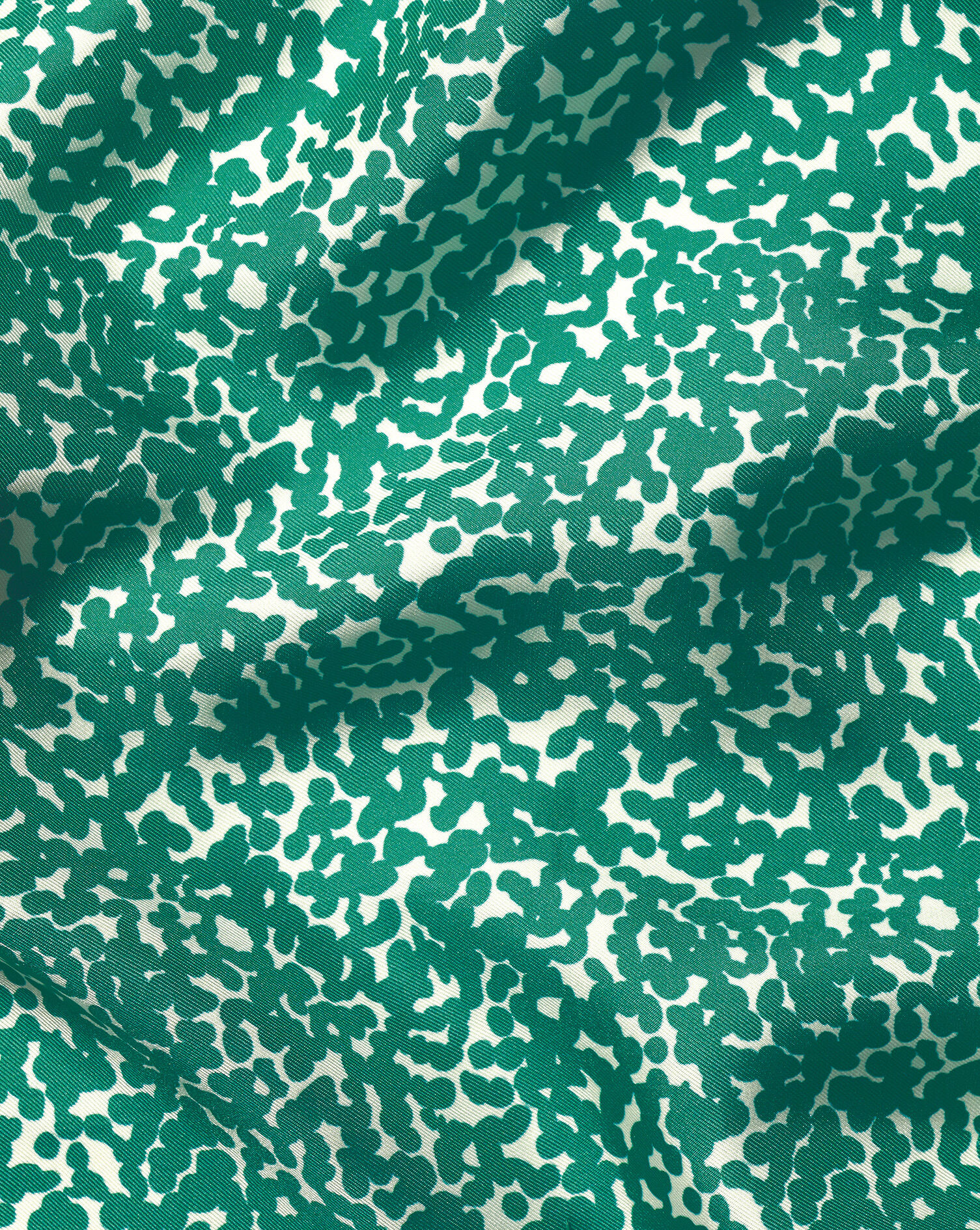 Charles Tyrwhitt Floral Print Pocket Square - Green