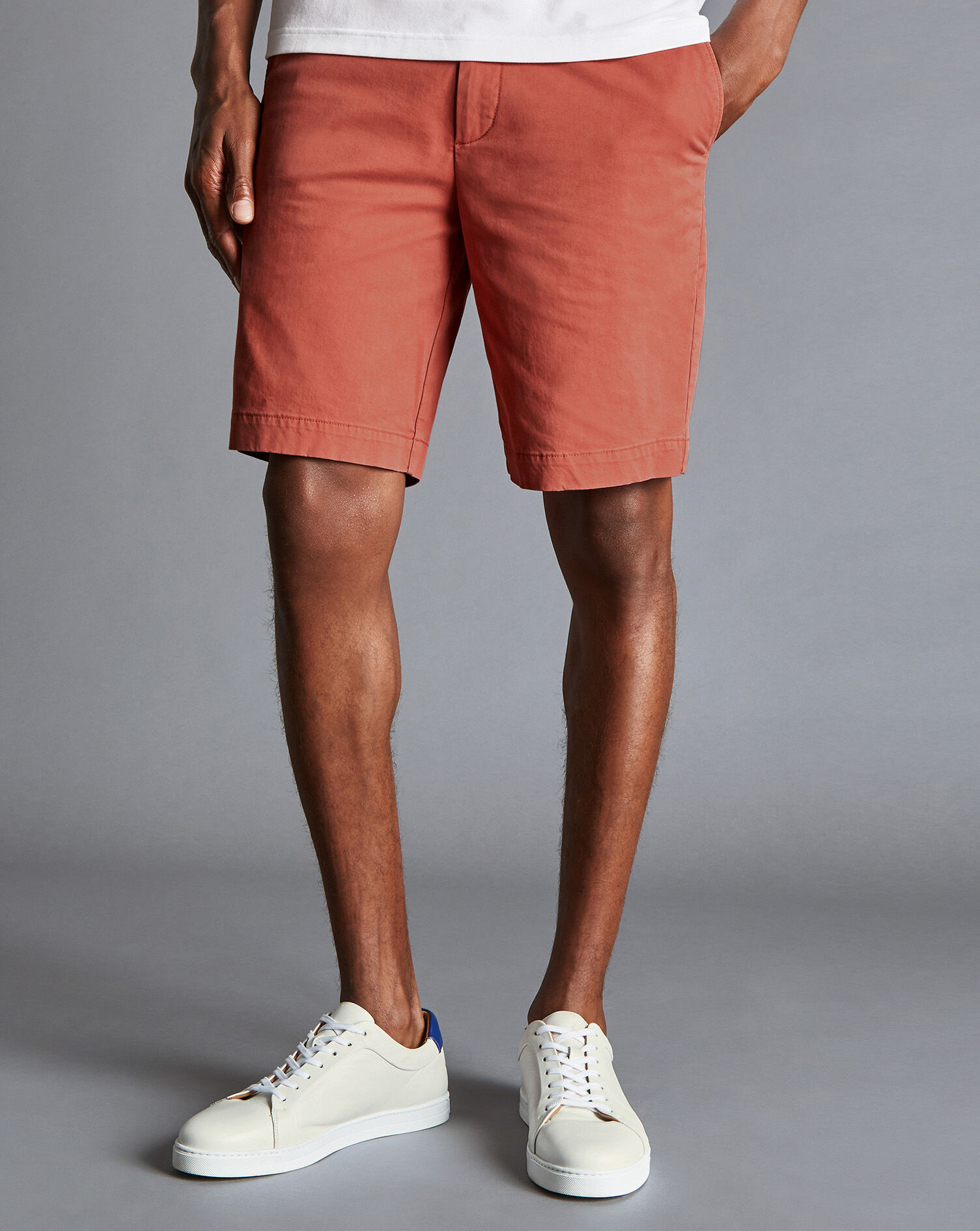 Charles Tyrwhitt Cotton Shorts - Coral
