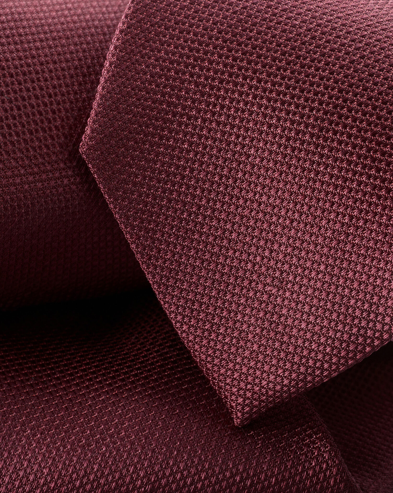Charles Tyrwhitt Stain Resistant Silk Tie - Burgundy Red