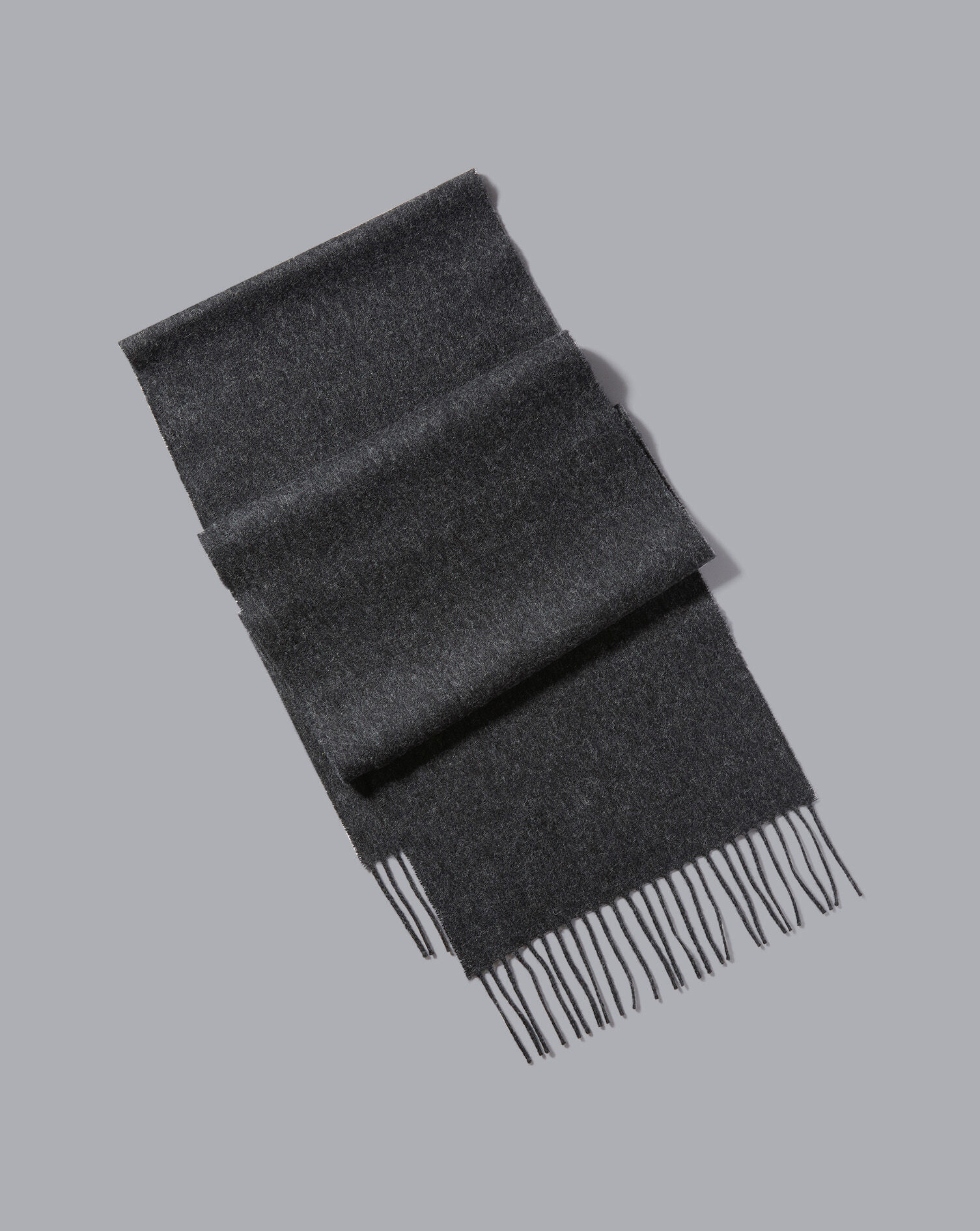 Charles Tyrwhitt Lambswool Melange Scarf - Charcoal