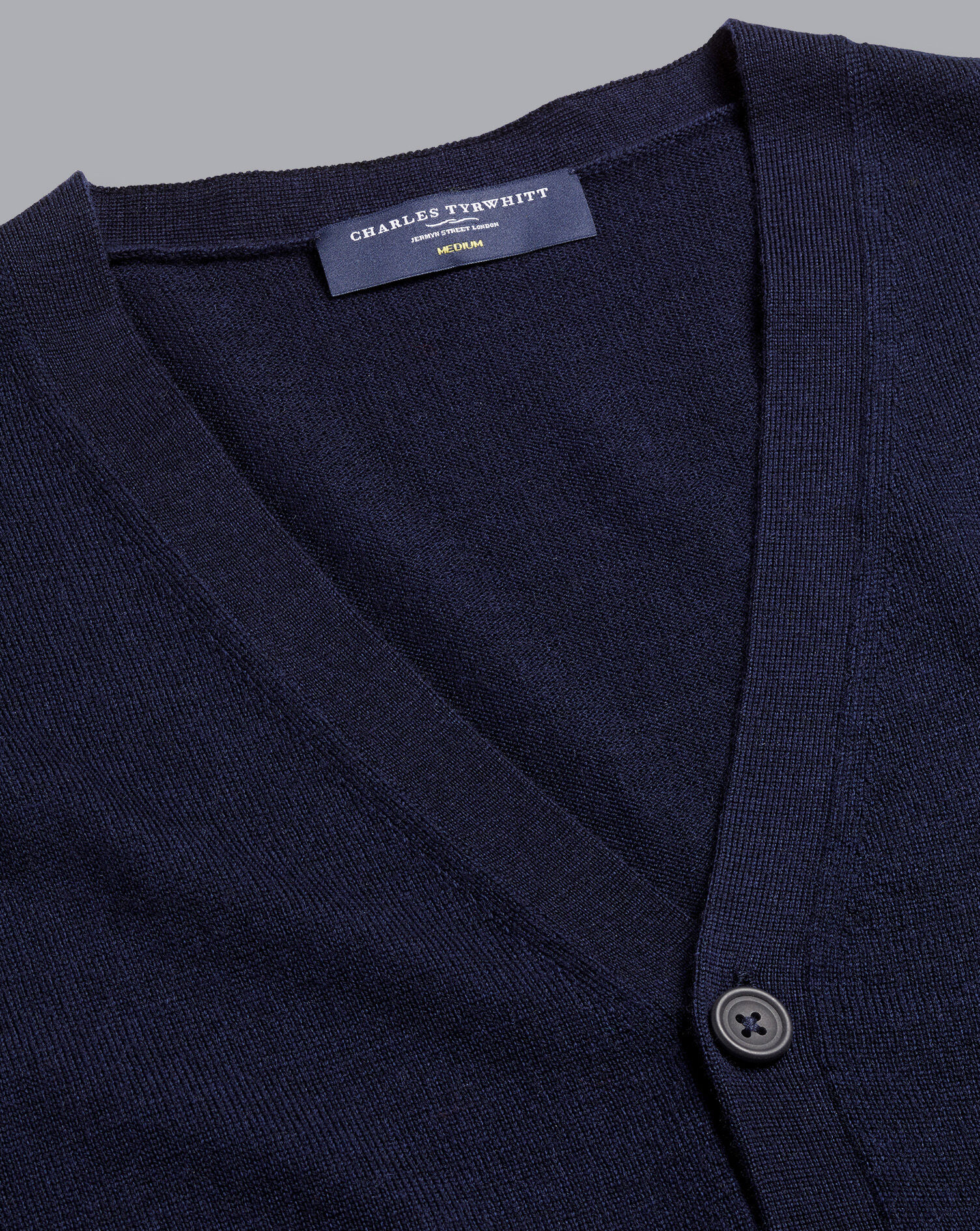 Charles Tyrwhitt Merino Cardigan - Navy