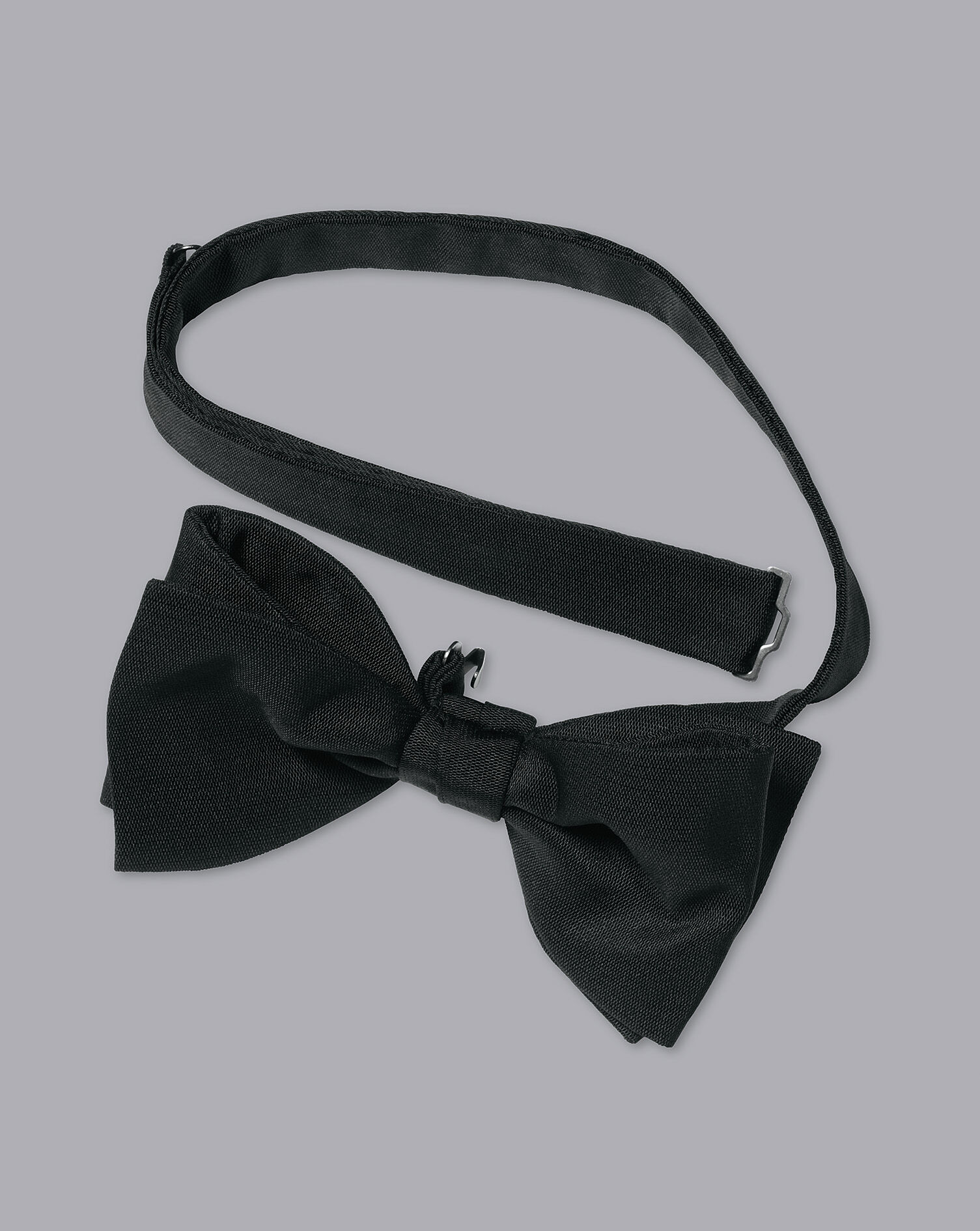 Charles Tyrwhitt Silk Barathea Ready-Tied Bow Tie - Black