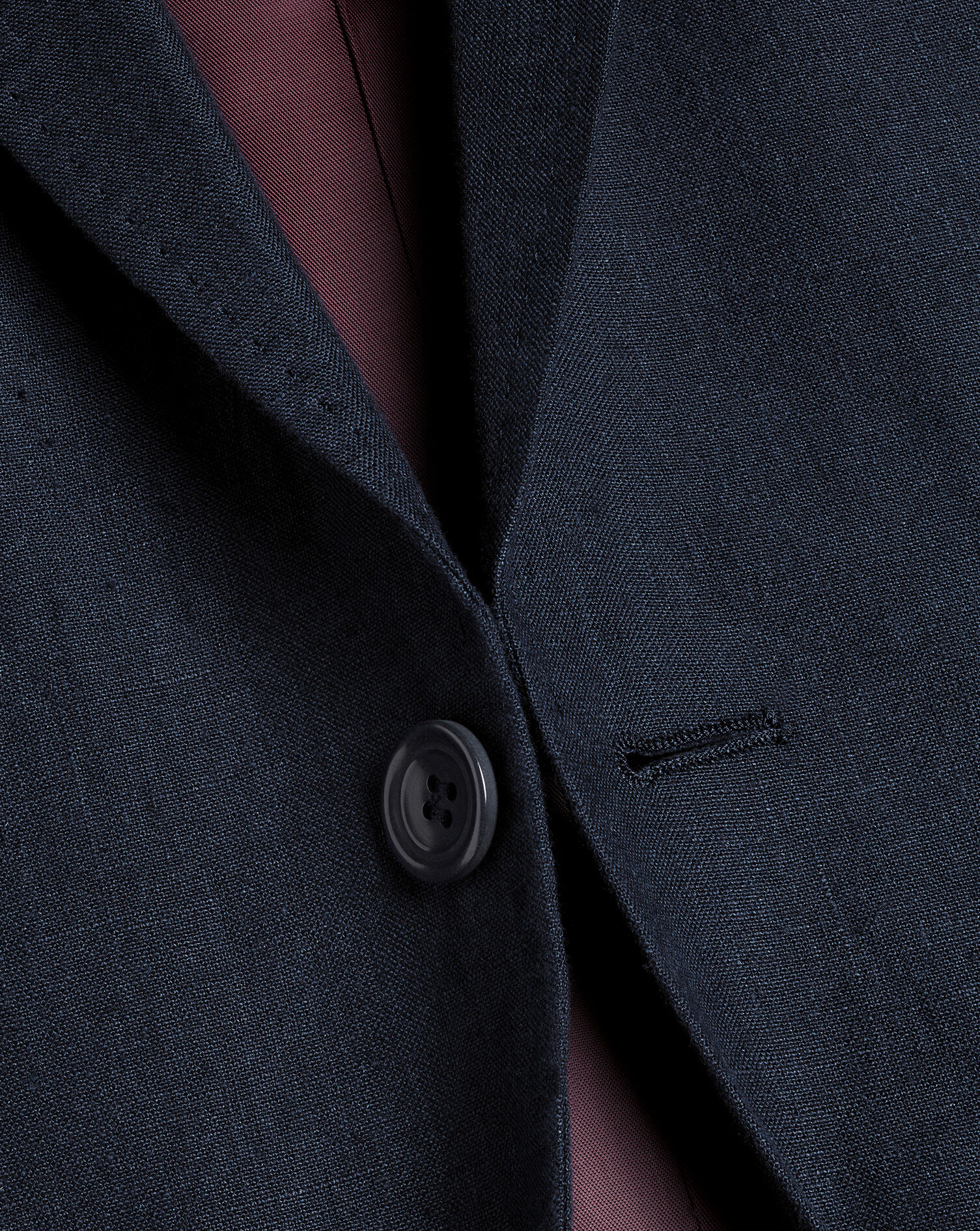 Charles Tyrwhitt Italian Linen Jacket - Navy