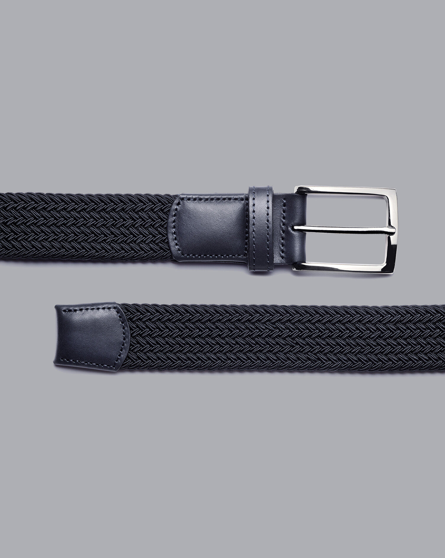 Charles Tyrwhitt Casual Stretch Belt - Navy