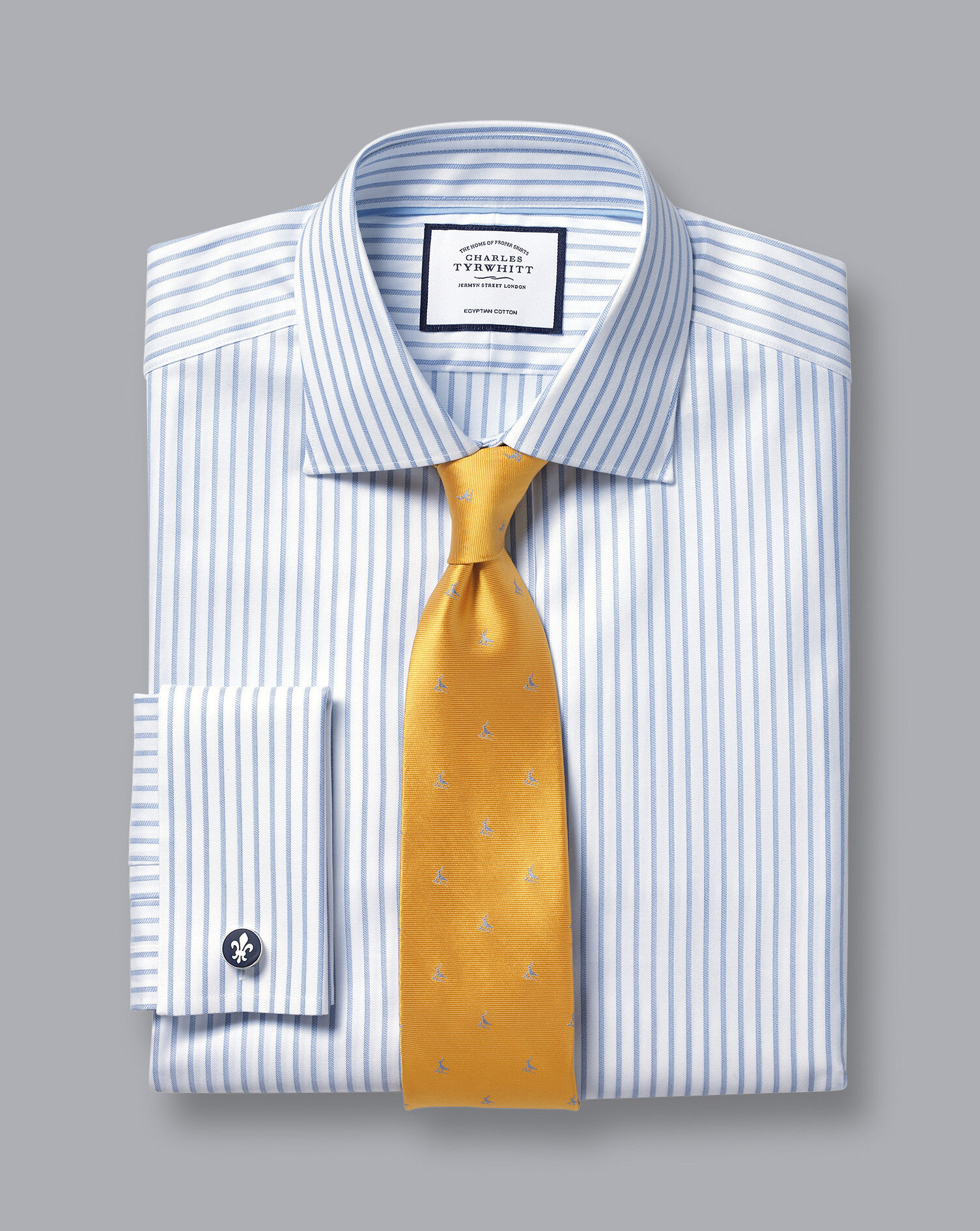Charles Tyrwhitt Stain Resistant Lapwing Silk Tie - Sunflower