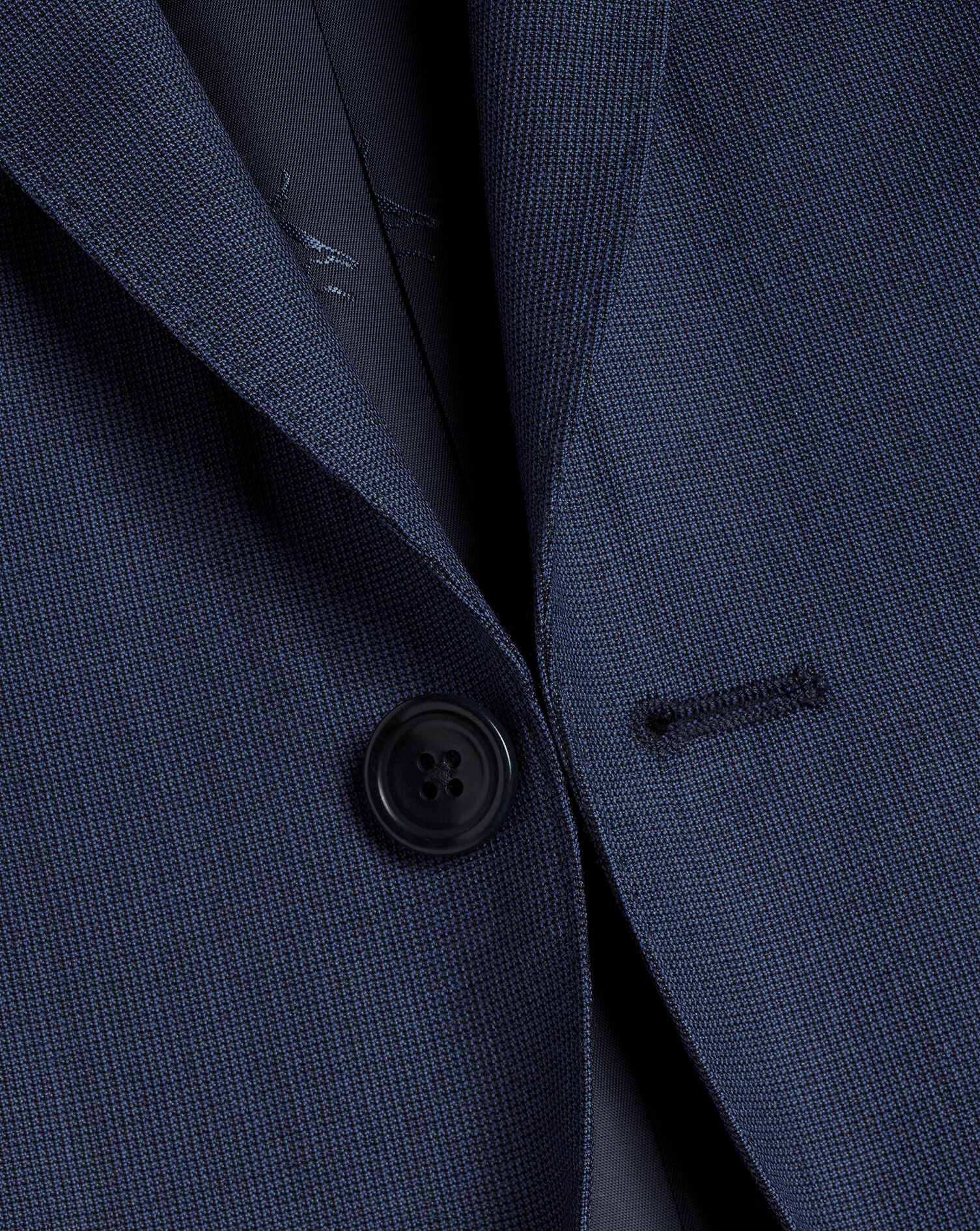 Charles Tyrwhitt Italian Luxury Textured Suit - Indigo Blue