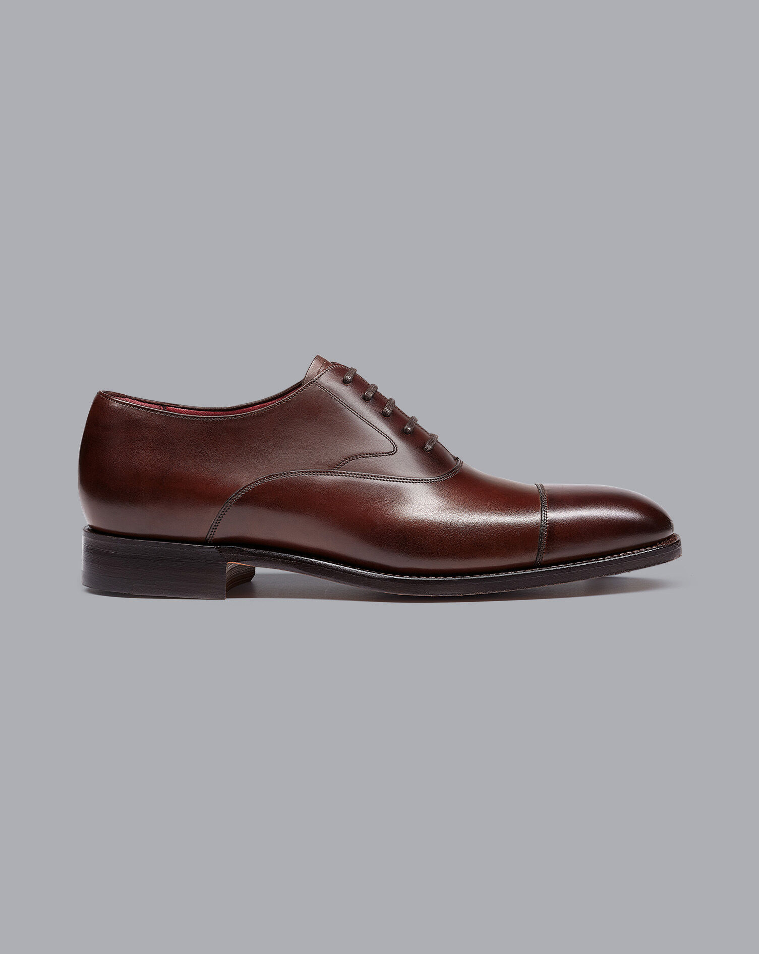 Charles Tyrwhitt Made In England Oxford Flex Sole Shoes - Mahogany