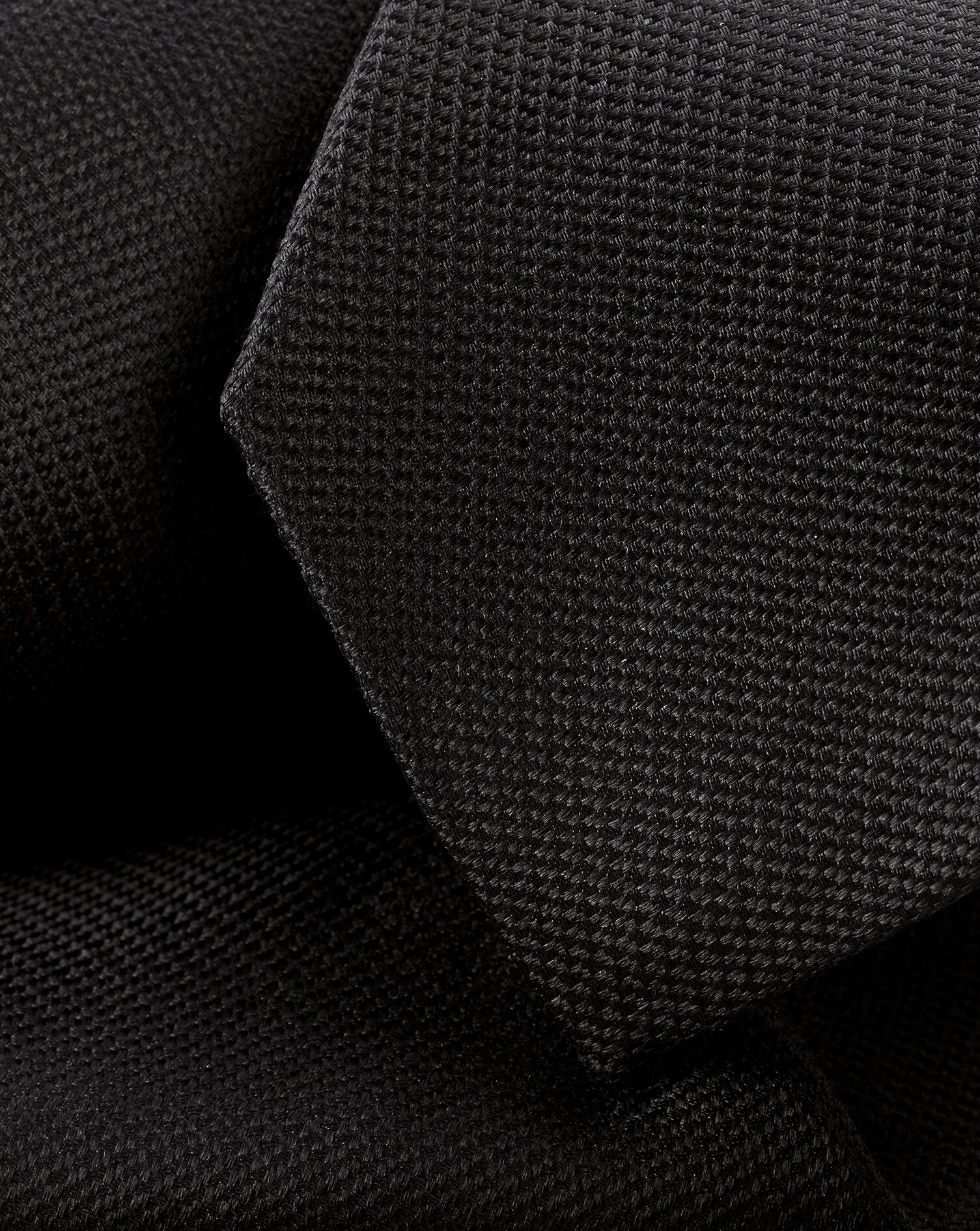 Charles Tyrwhitt Stain Resistant Slim Silk Tie - Black