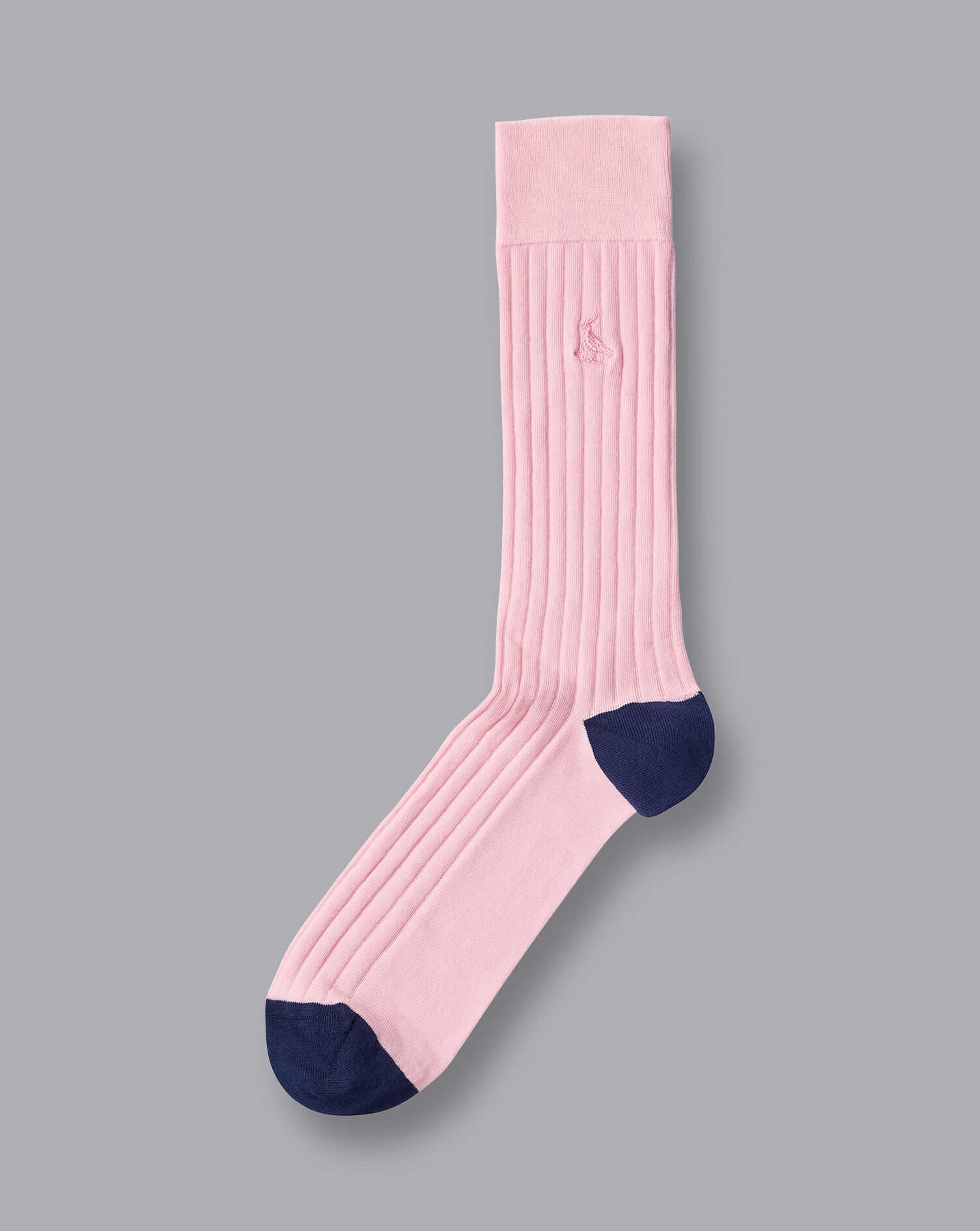 Charles Tyrwhitt Cotton Rib Socks - Light Pink