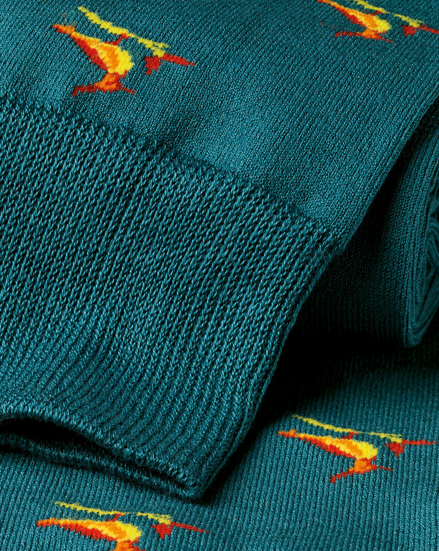 Charles Tyrwhitt Lapwing Motif Socks - Pale Teal Green