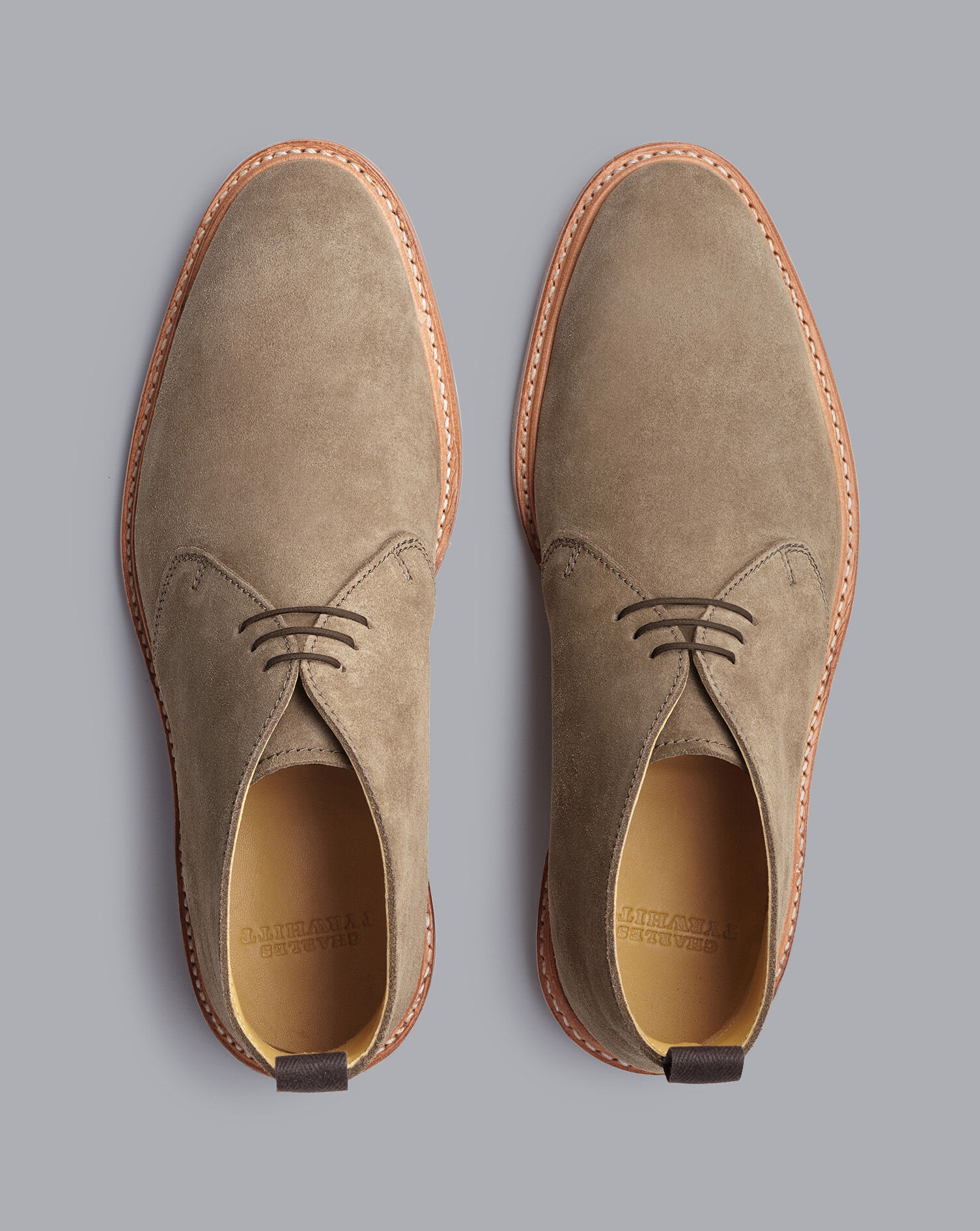 Charles Tyrwhitt Suede Lightweight Boots - Taupe