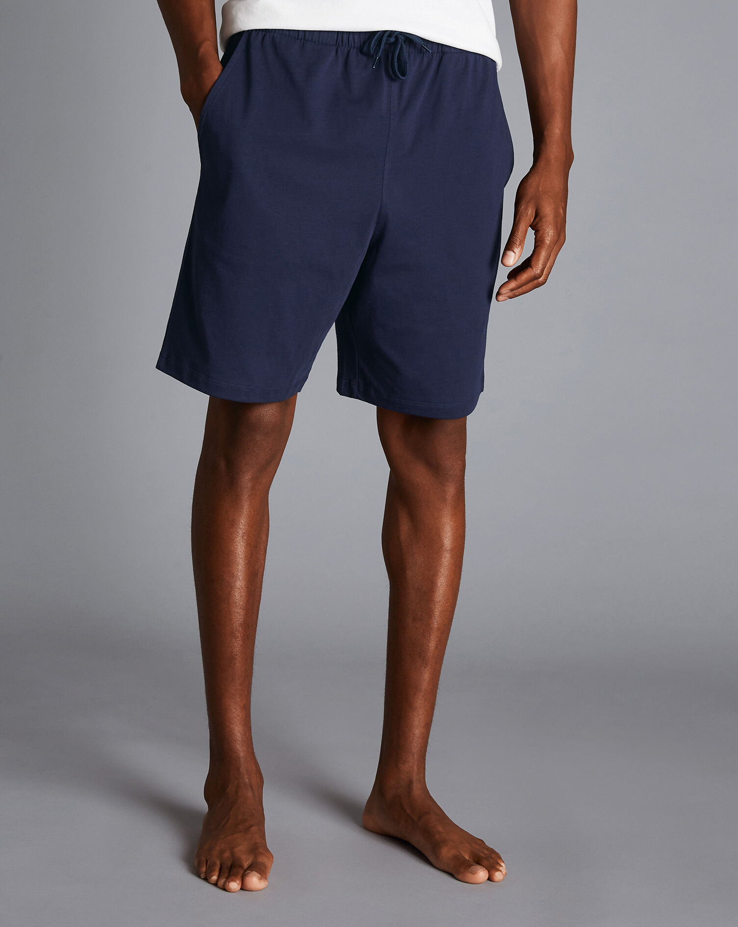 Charles Tyrwhitt Cotton Jersey Shorts - French Blue
