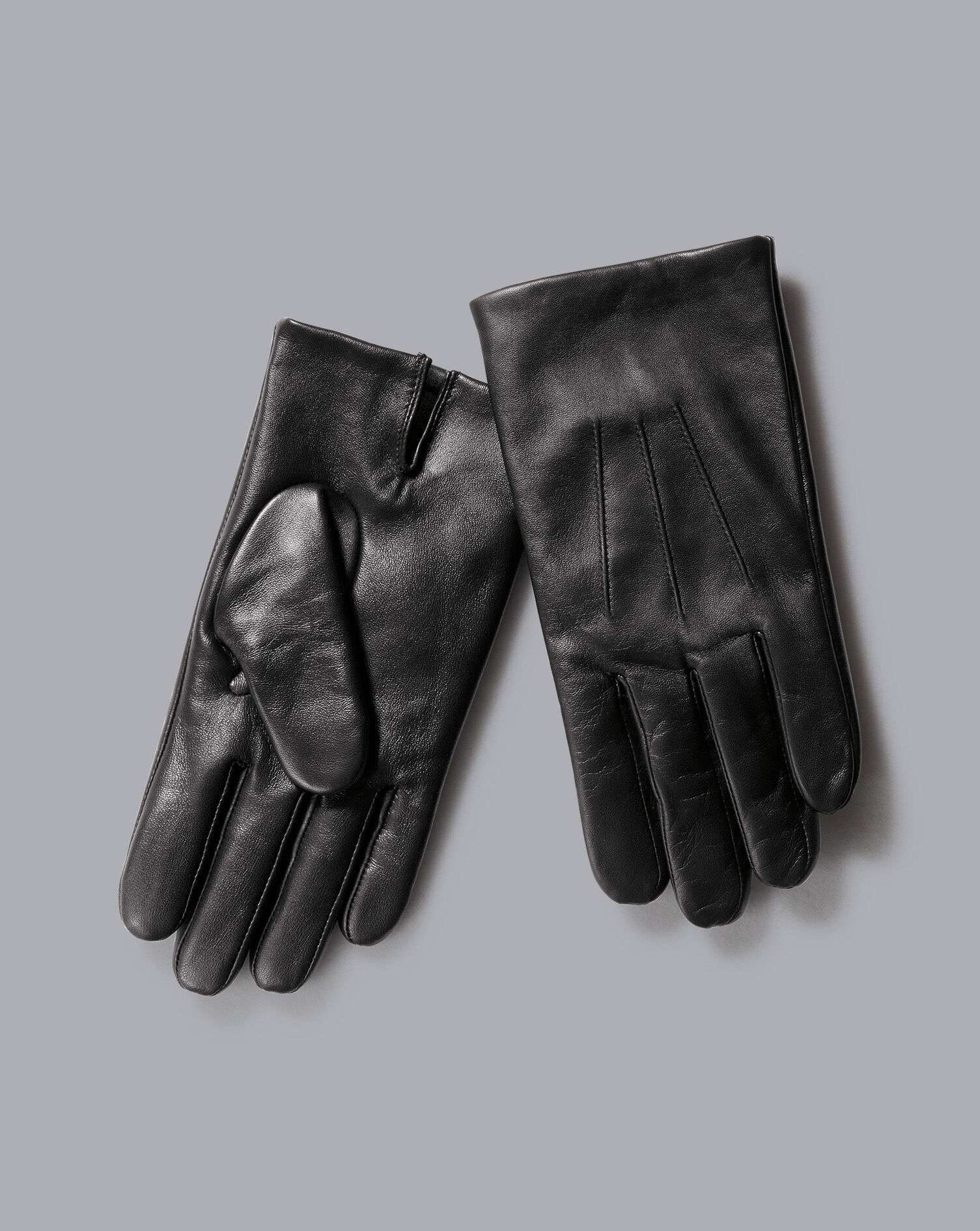 Charles Tyrwhitt Leather Touch Screen Gloves - Black