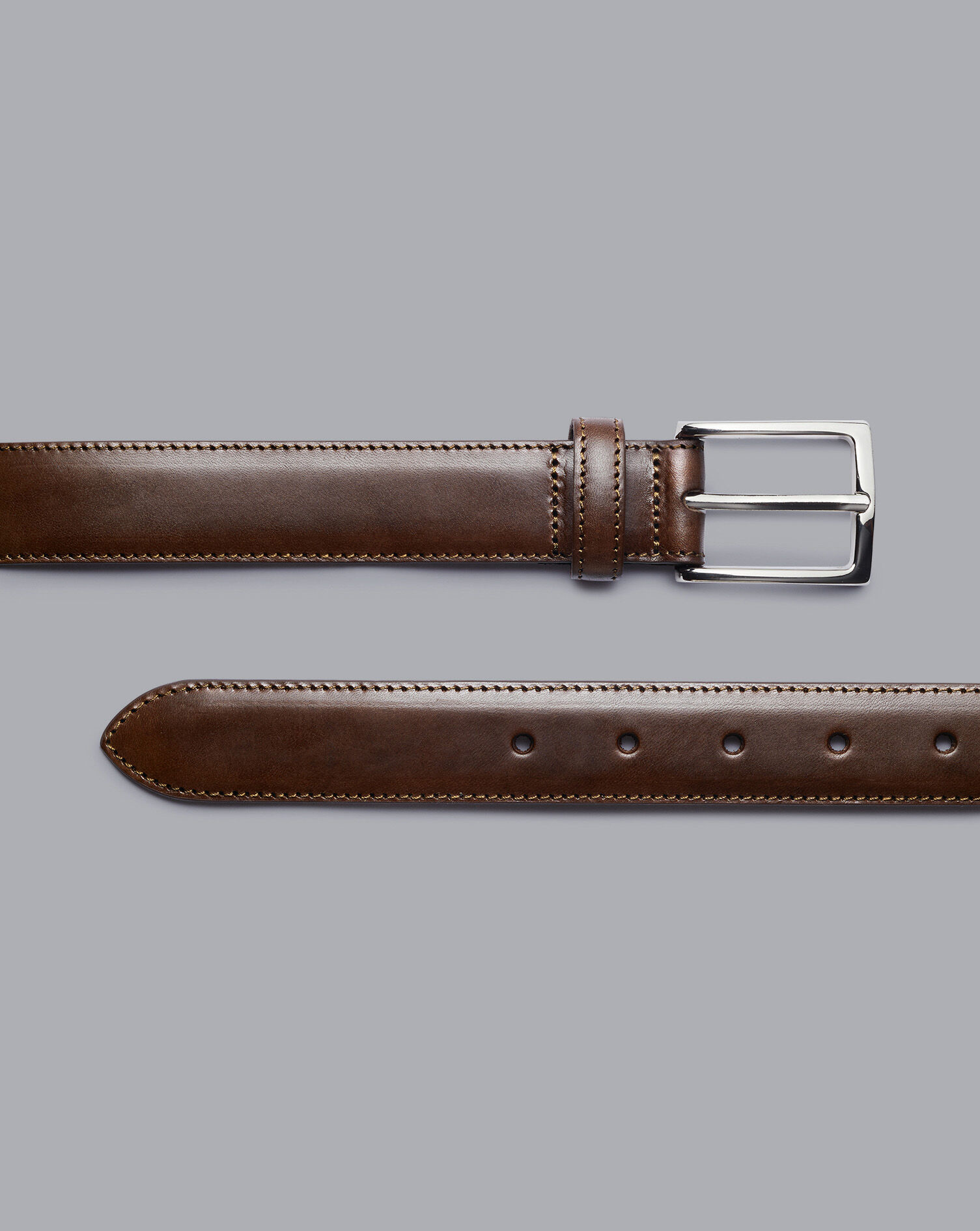 Charles Tyrwhitt Leather Formal Belt - Chocolate