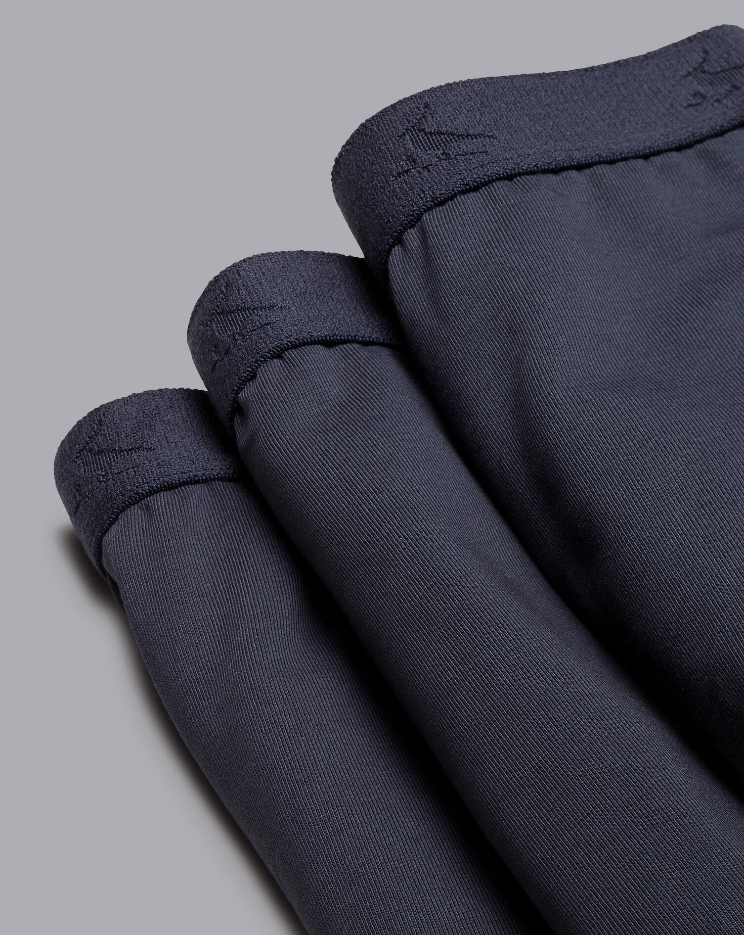 Charles Tyrwhitt 3 Pack Cotton Stretch Jersey Trunks - French Blue