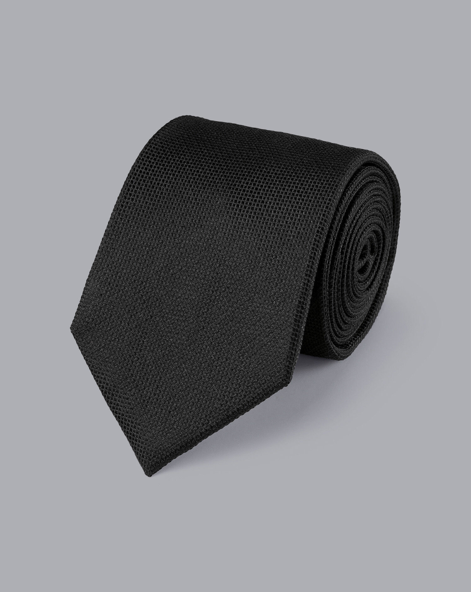 Charles Tyrwhitt Stain Resistant Silk Tie - Black