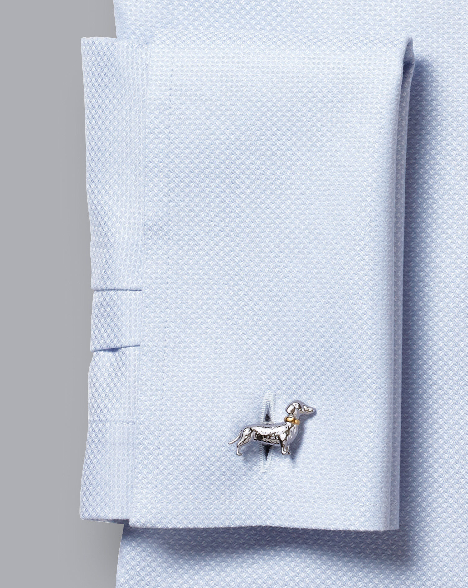 Charles Tyrwhitt Dachshund Cufflinks - Silver Grey