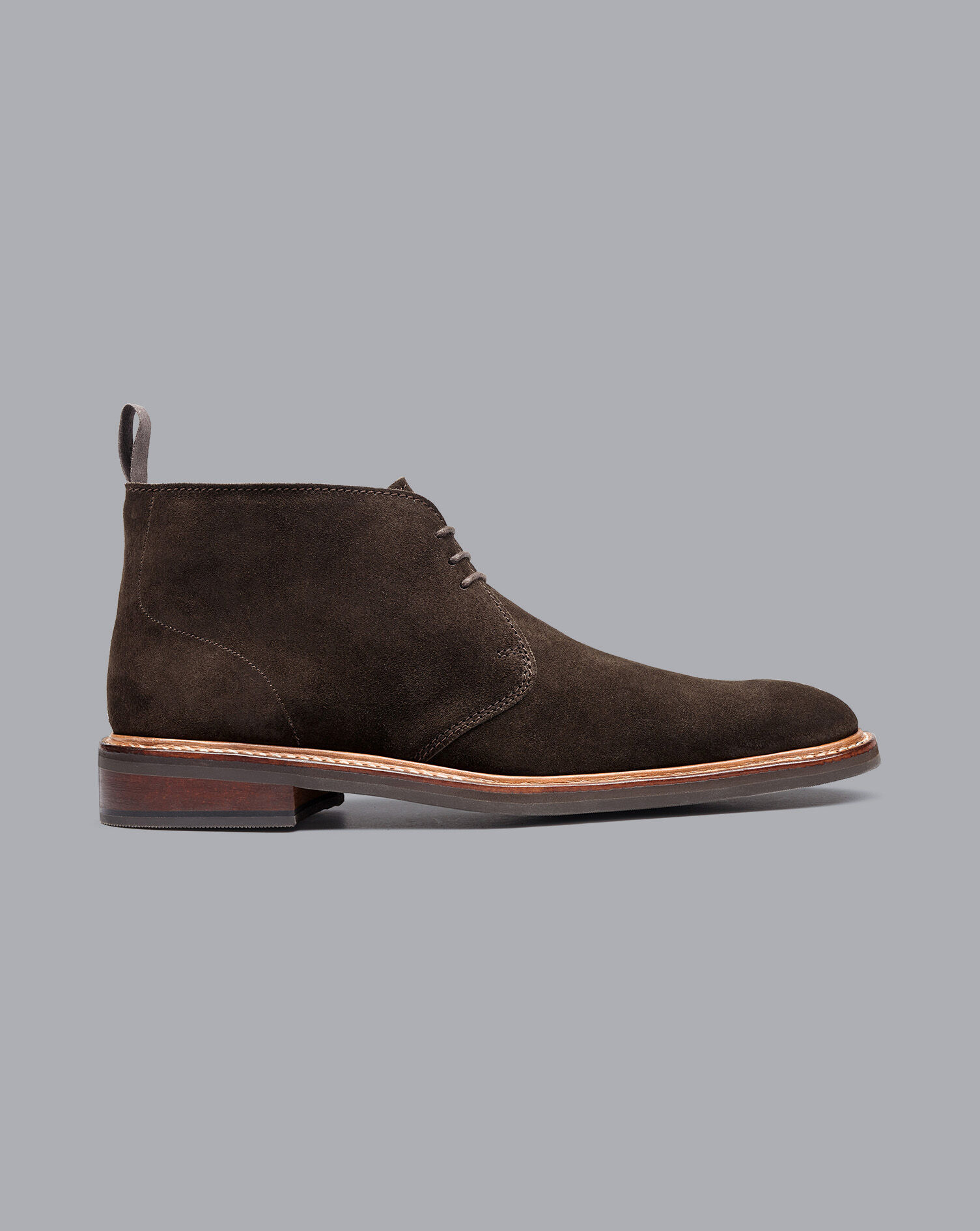 Charles Tyrwhitt Suede Lightweight Boots - Dark Chocolate