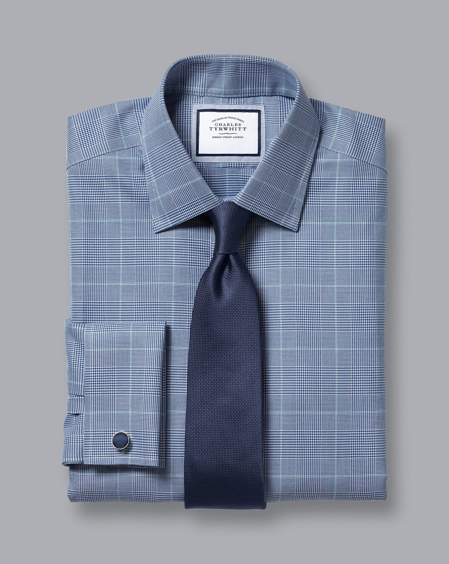 Charles Tyrwhitt Stain Resistant Silk Tie - Navy