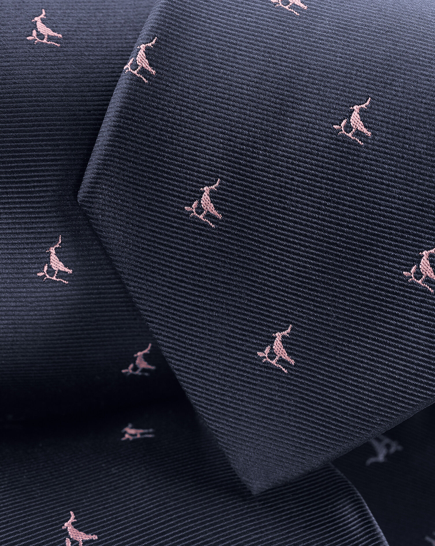 Charles Tyrwhitt Stain Resistant Lapwing Silk Tie - Navy