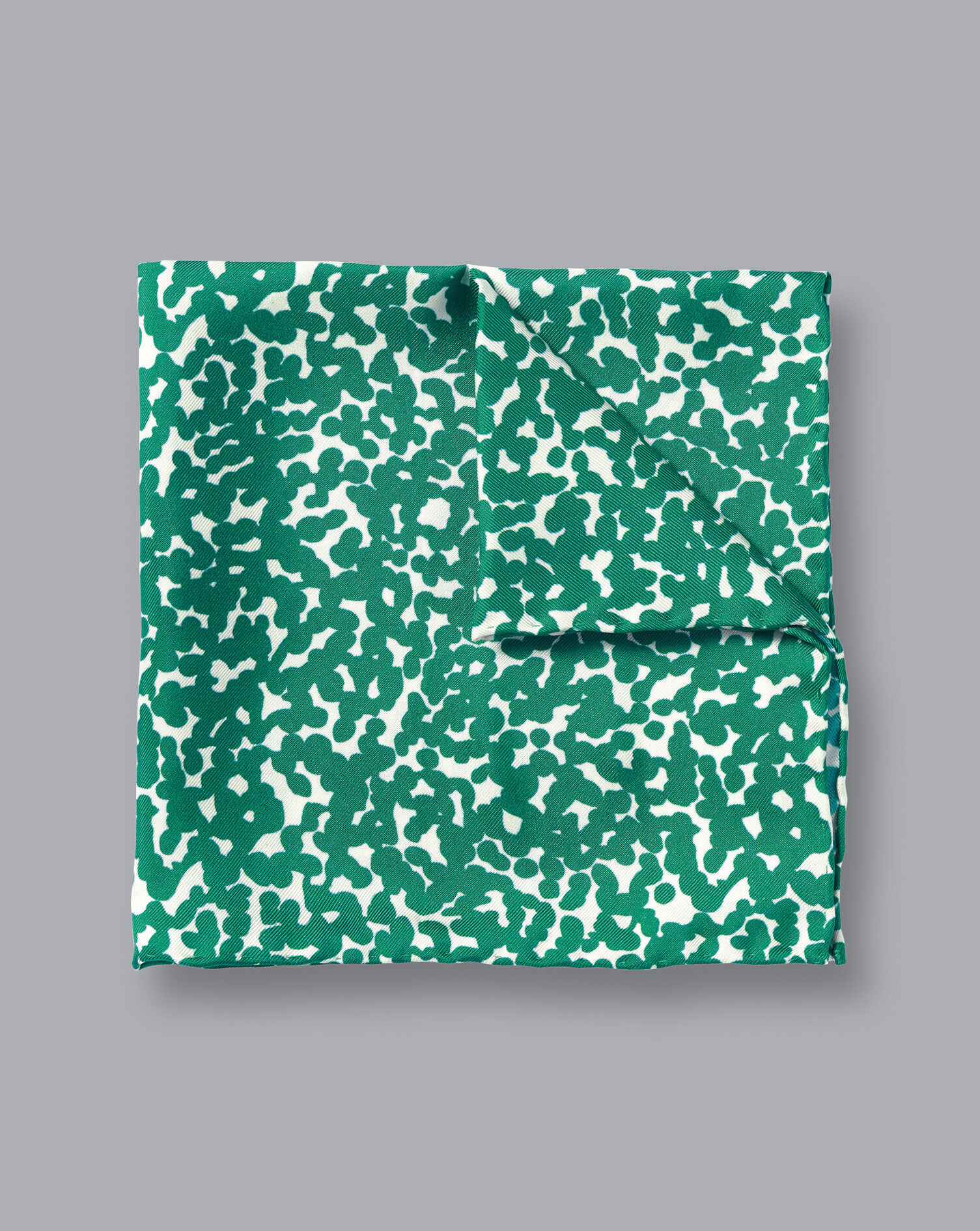 Charles Tyrwhitt Floral Print Pocket Square - Green
